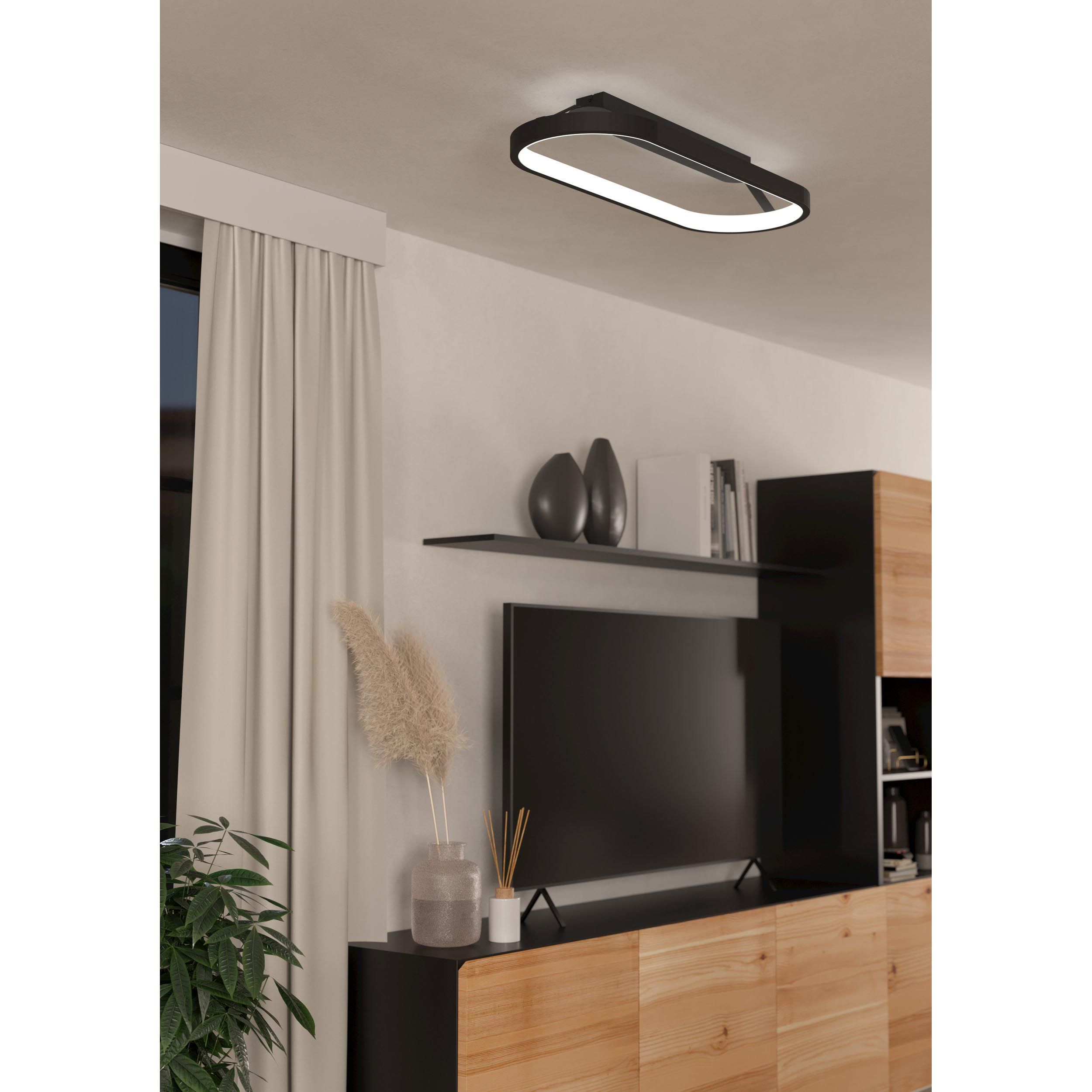 Plafonnier LED CODRIALES noir Ø16cm