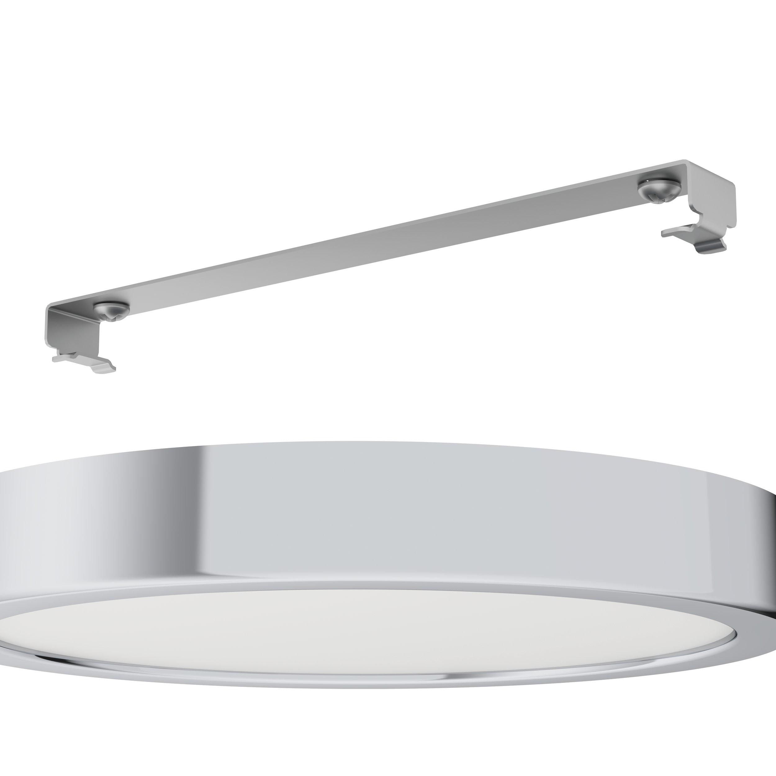 Plafonnier LED FUEVA 5 chrome Ø21cm