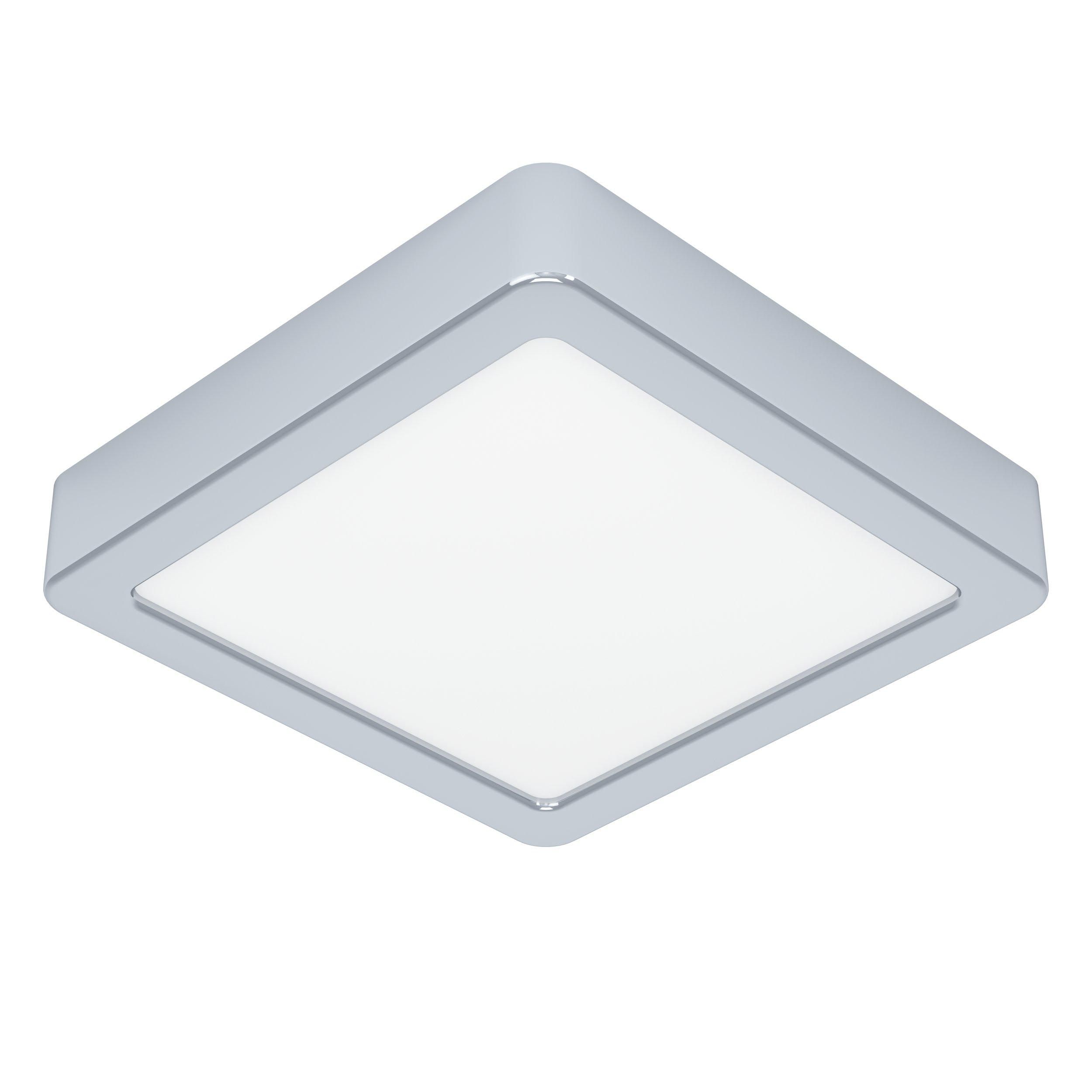 Plafonnier LED FUEVA 5 nickel 16x16cm