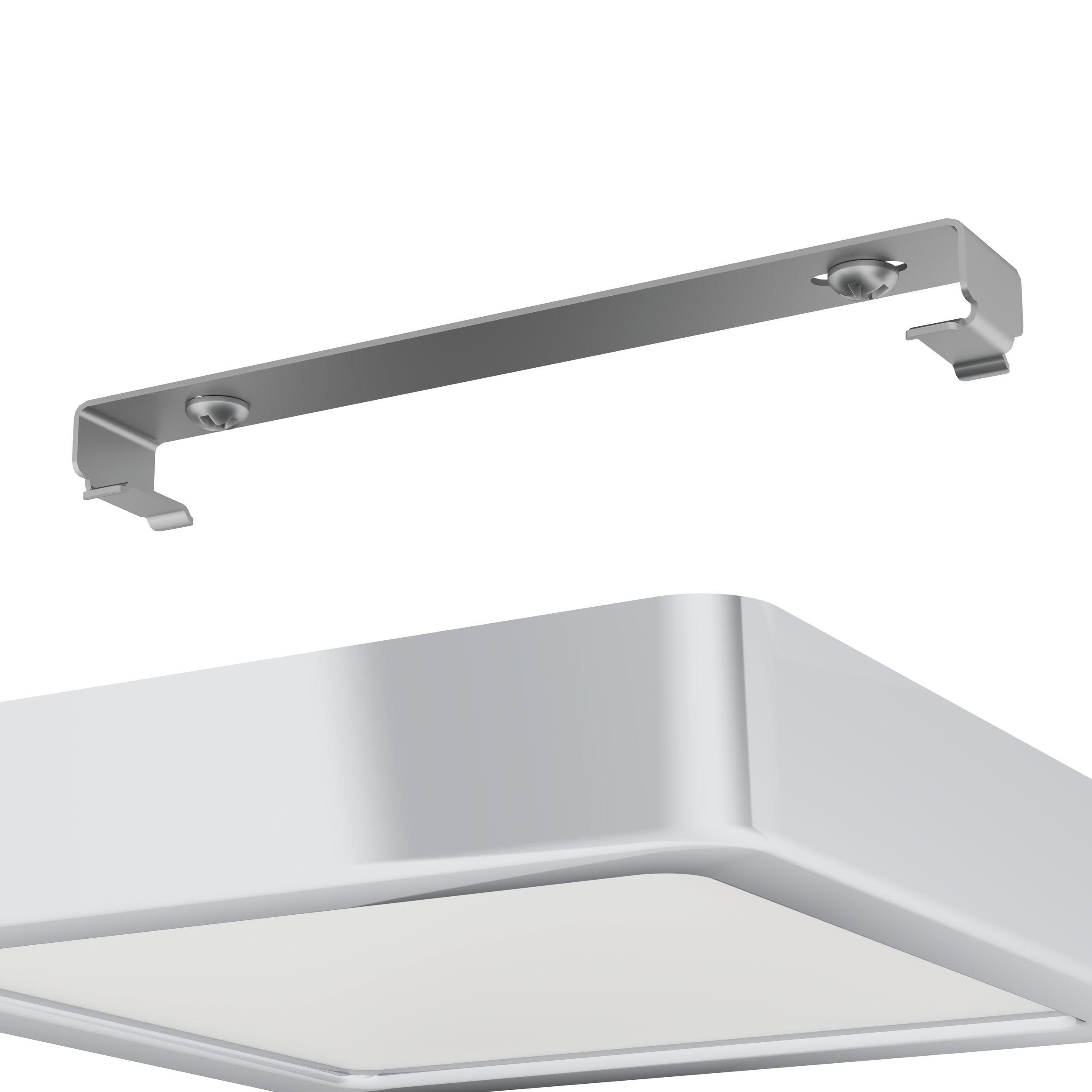 Plafonnier LED FUEVA 5 nickel 16x16cm