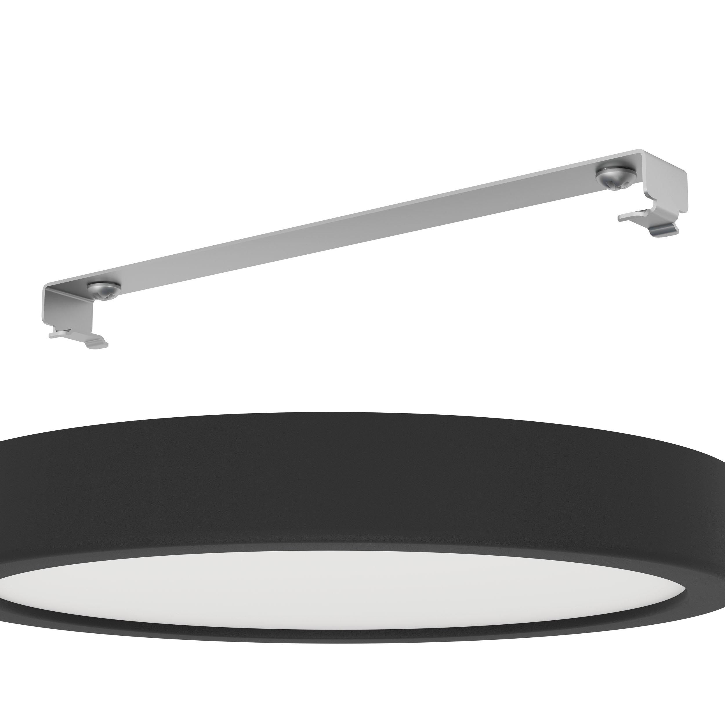 Plafonnier LED FUEVA 5 noir Ø21cm