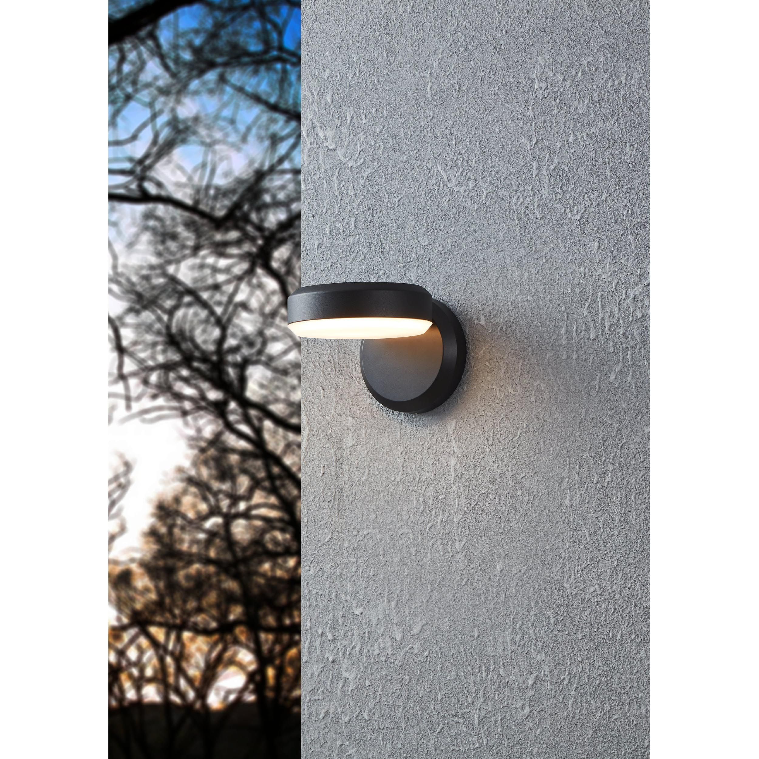 Applique extérieure LED FORNACI noir H13,5cm