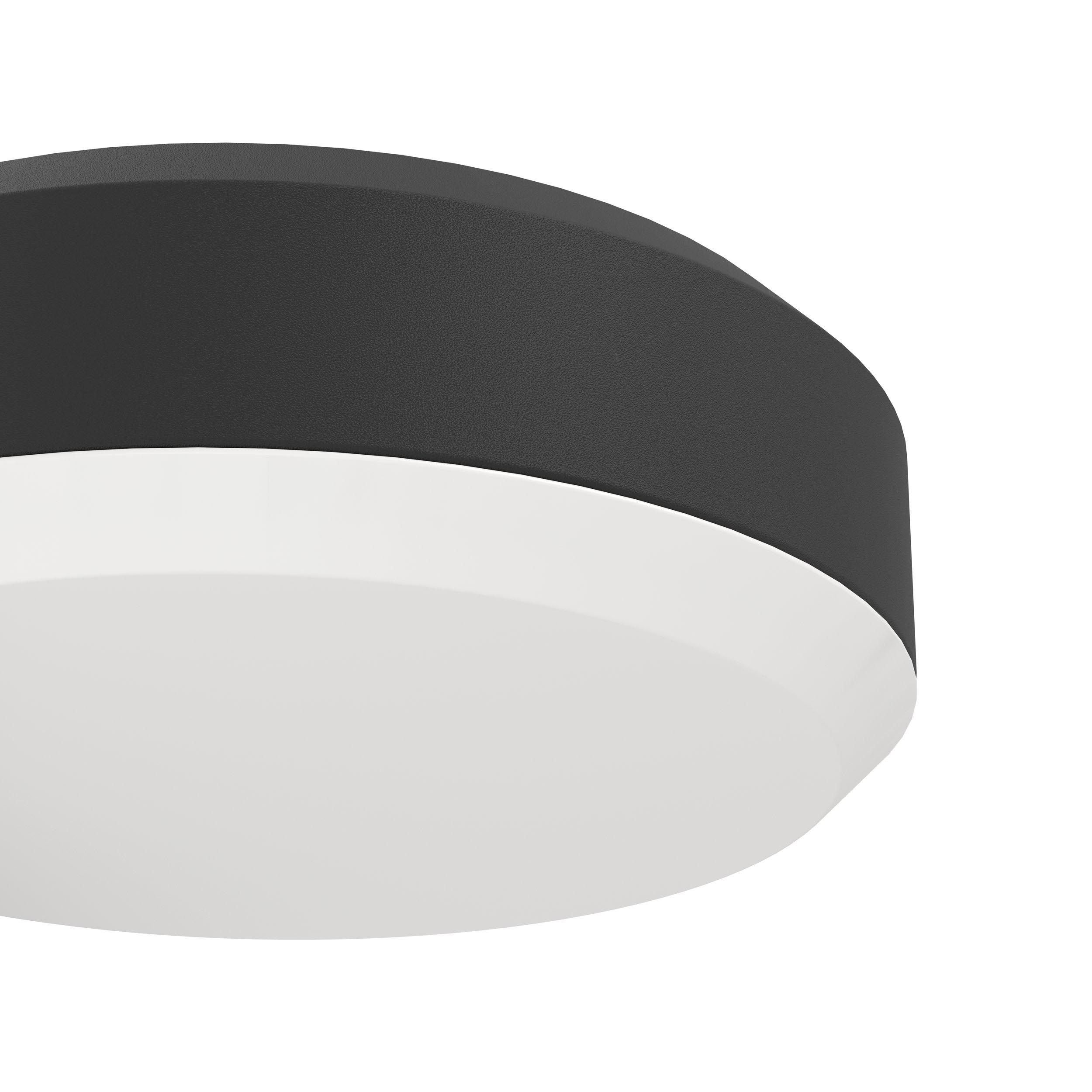 Applique extérieure détecteur LED FORNACI noir H13,5cm
