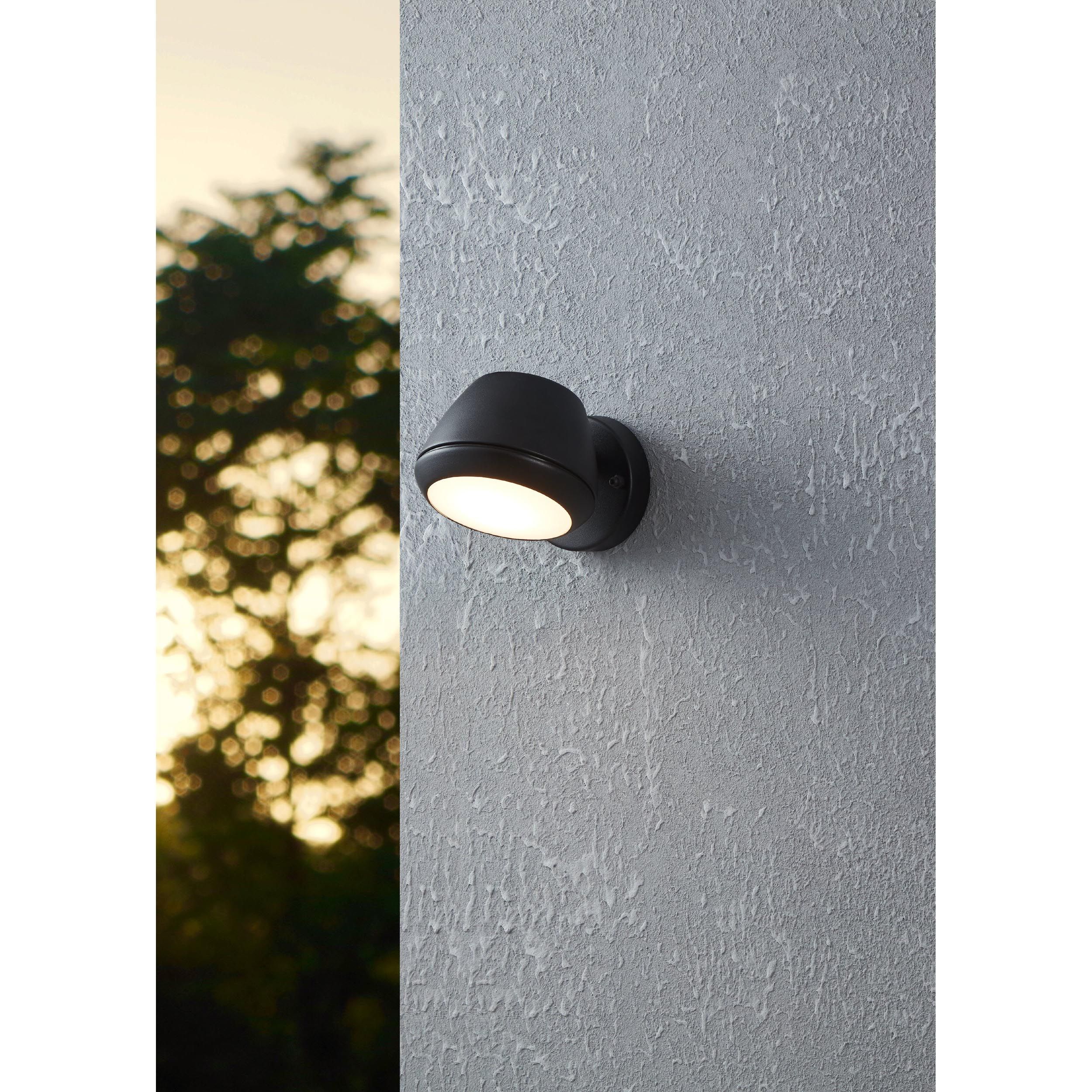Applique extérieure NIVAROLO noir L14,5cm