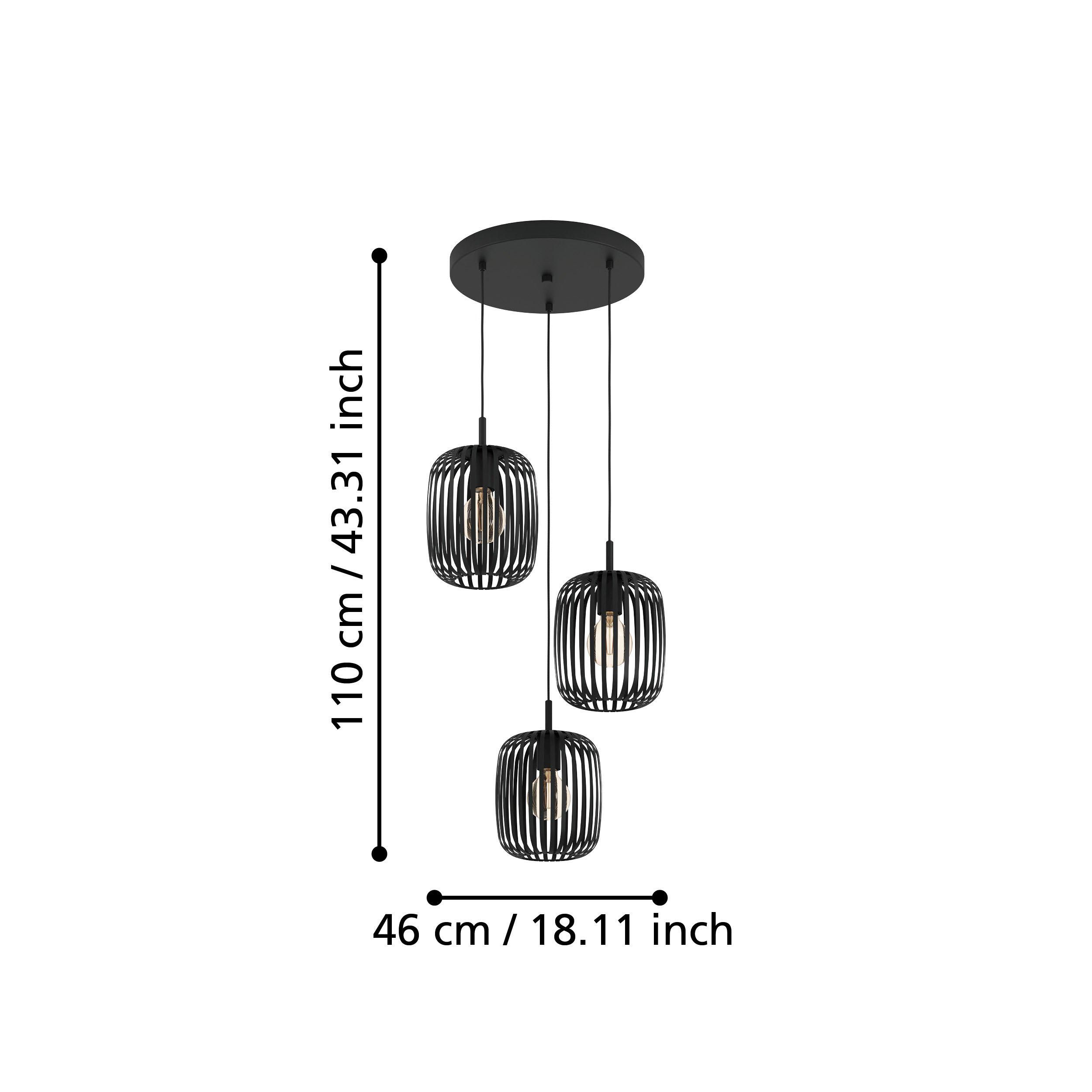 Suspension ROMAZZINA noir Ø46cm