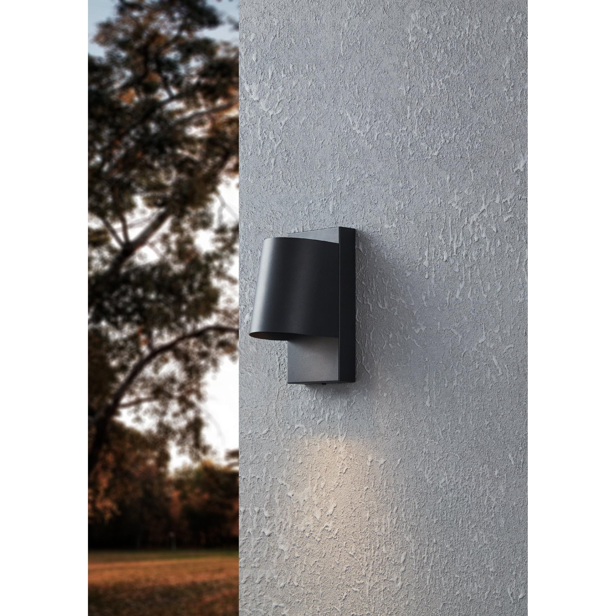 Applique extérieure métal noir STAGNONE GU10 1X4,6W