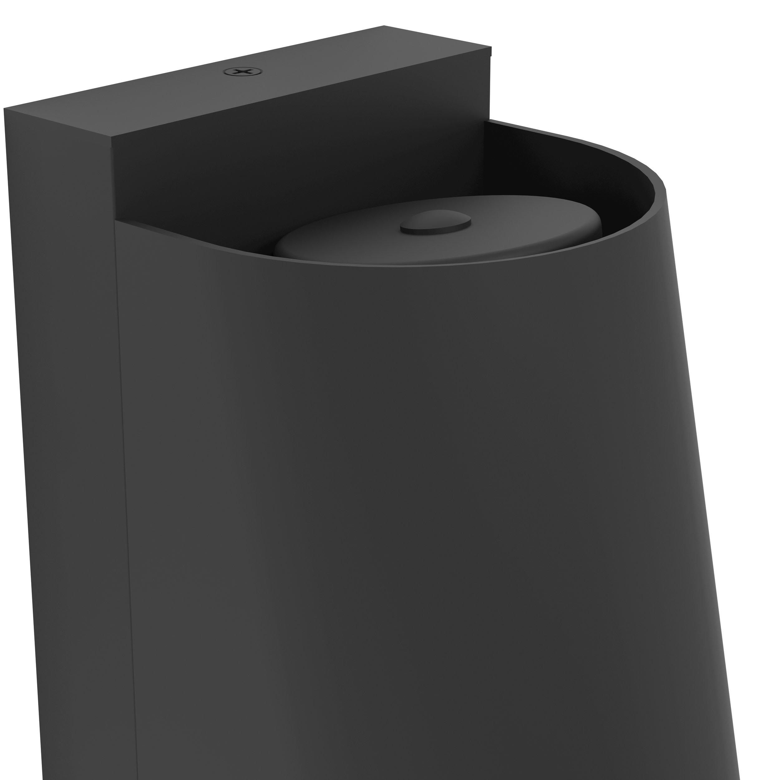 Applique extérieure métal noir STAGNONE GU10 1X4,6W