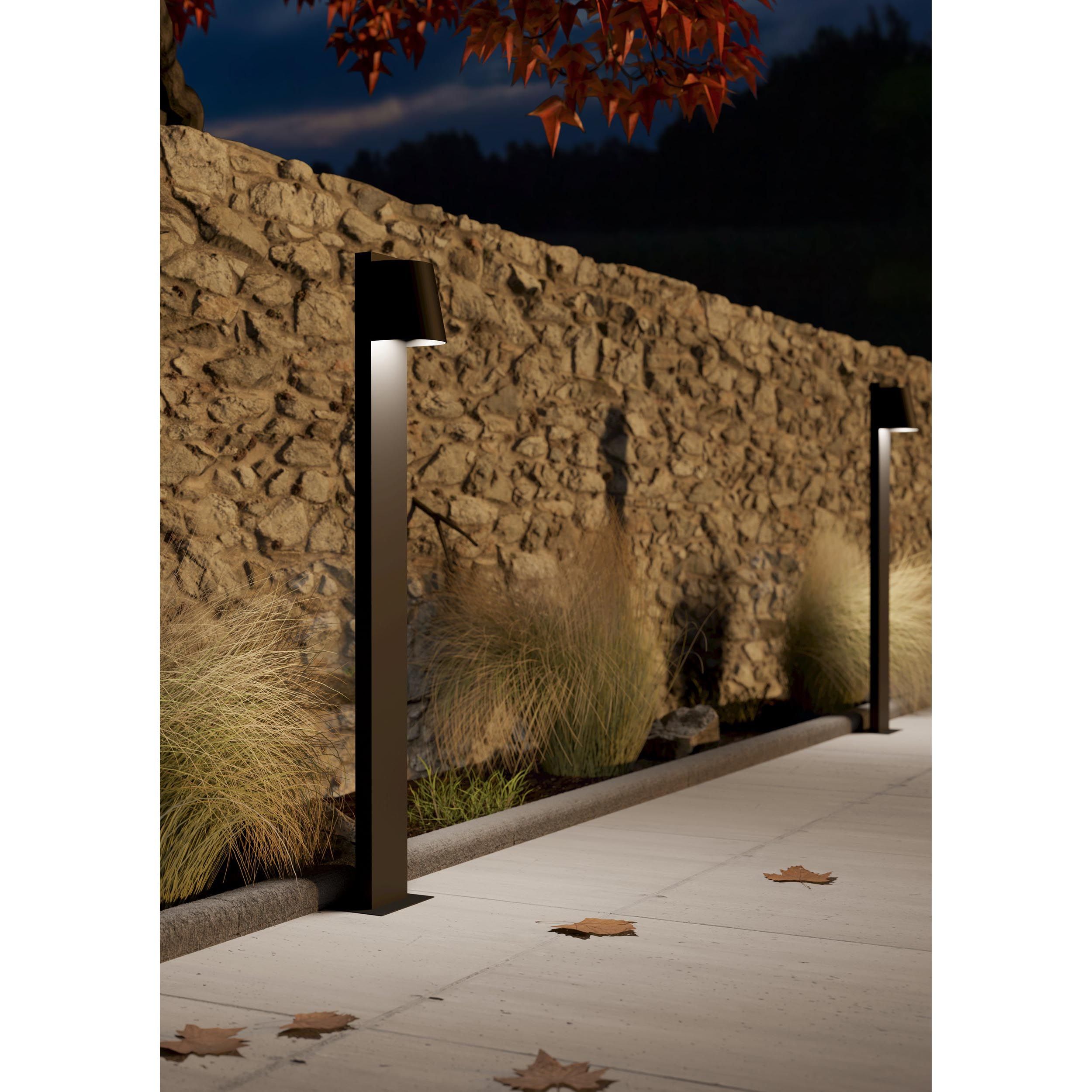 Borne et potelet extérieur métal noir STAGNONE GU10 1X4,6W