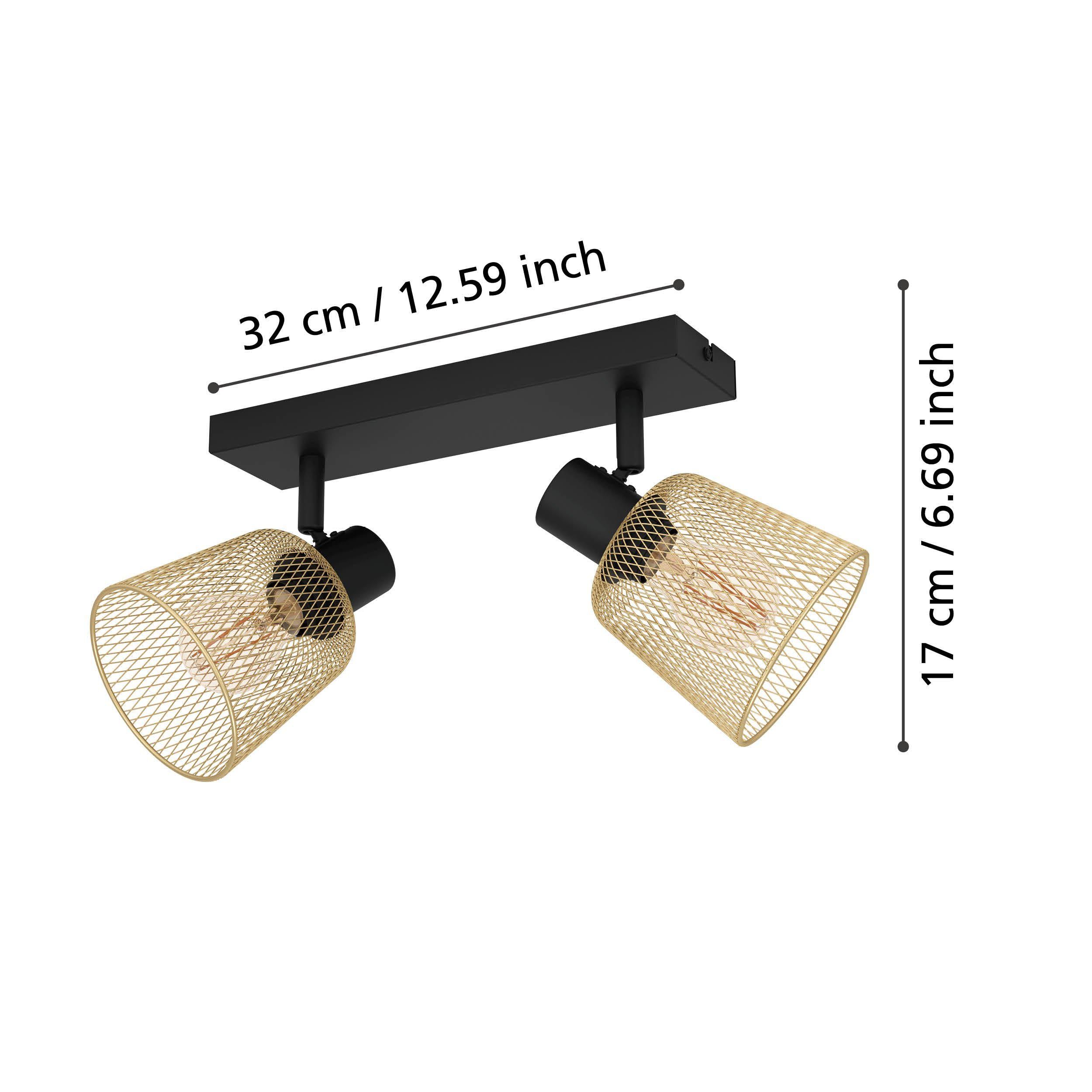 Réglette COSLADA noir L32cm