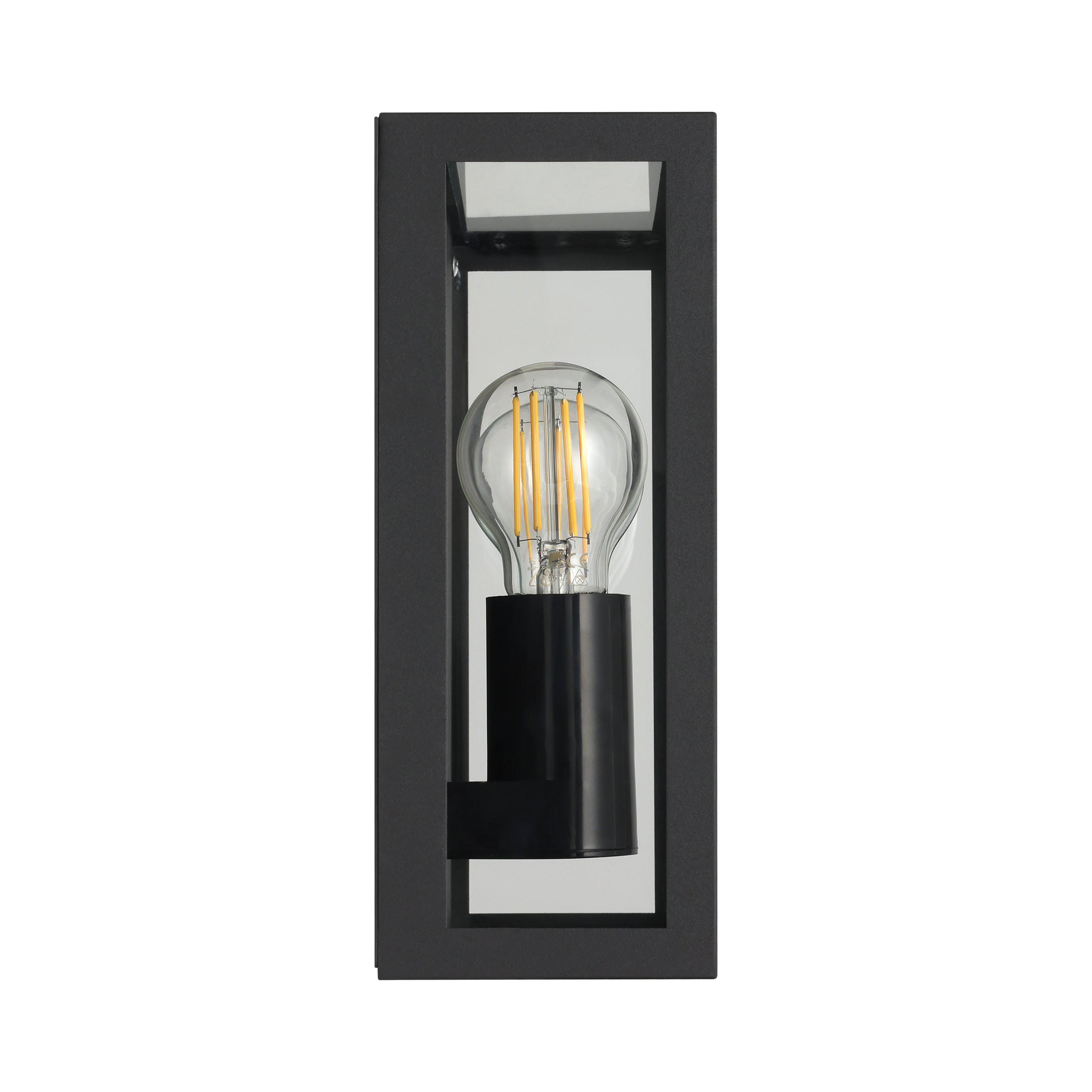 Applique extérieure ALAMONTE 1noir H26cm