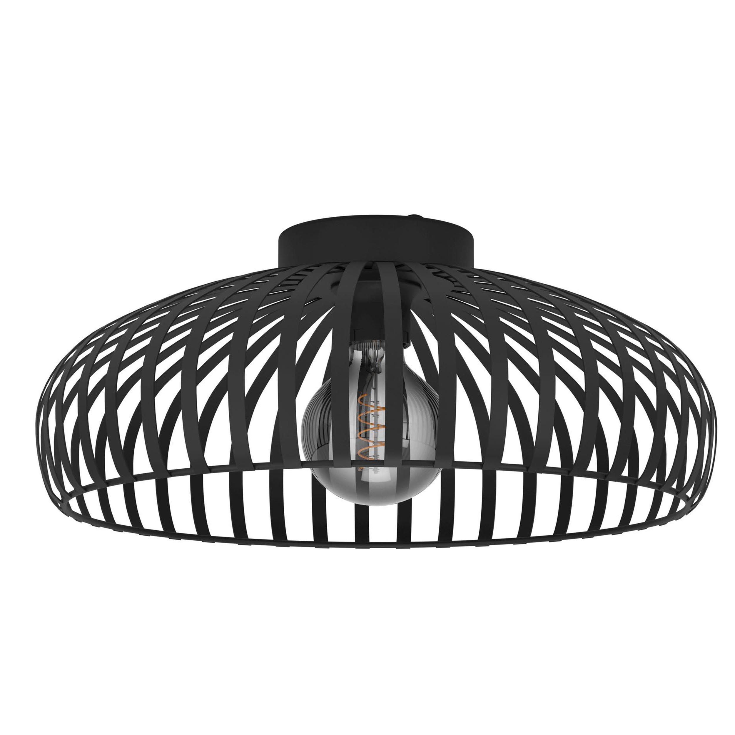 Plafonnier MOGANO 3 noir Ø43cm