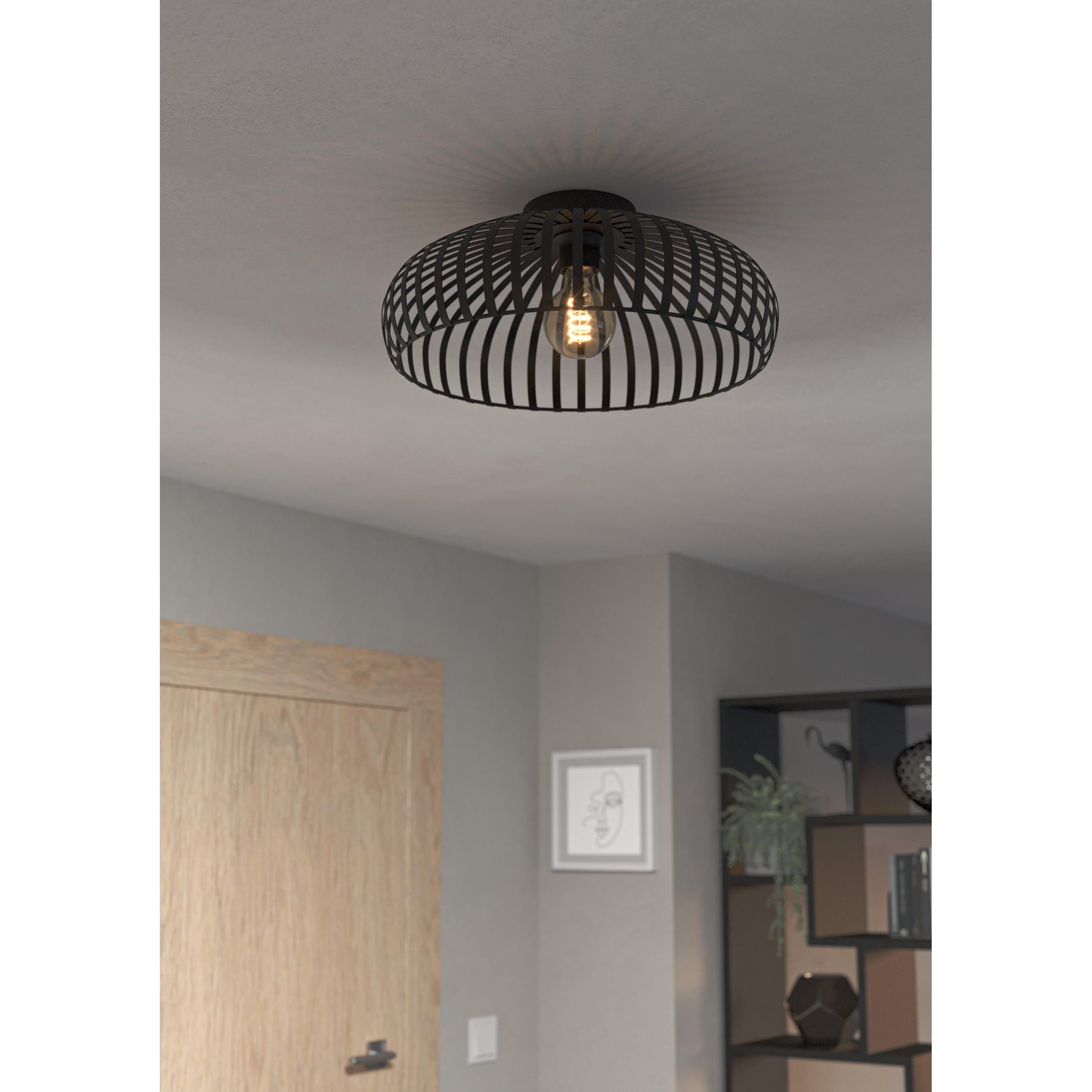 Plafonnier MOGANO 3 noir Ø43cm