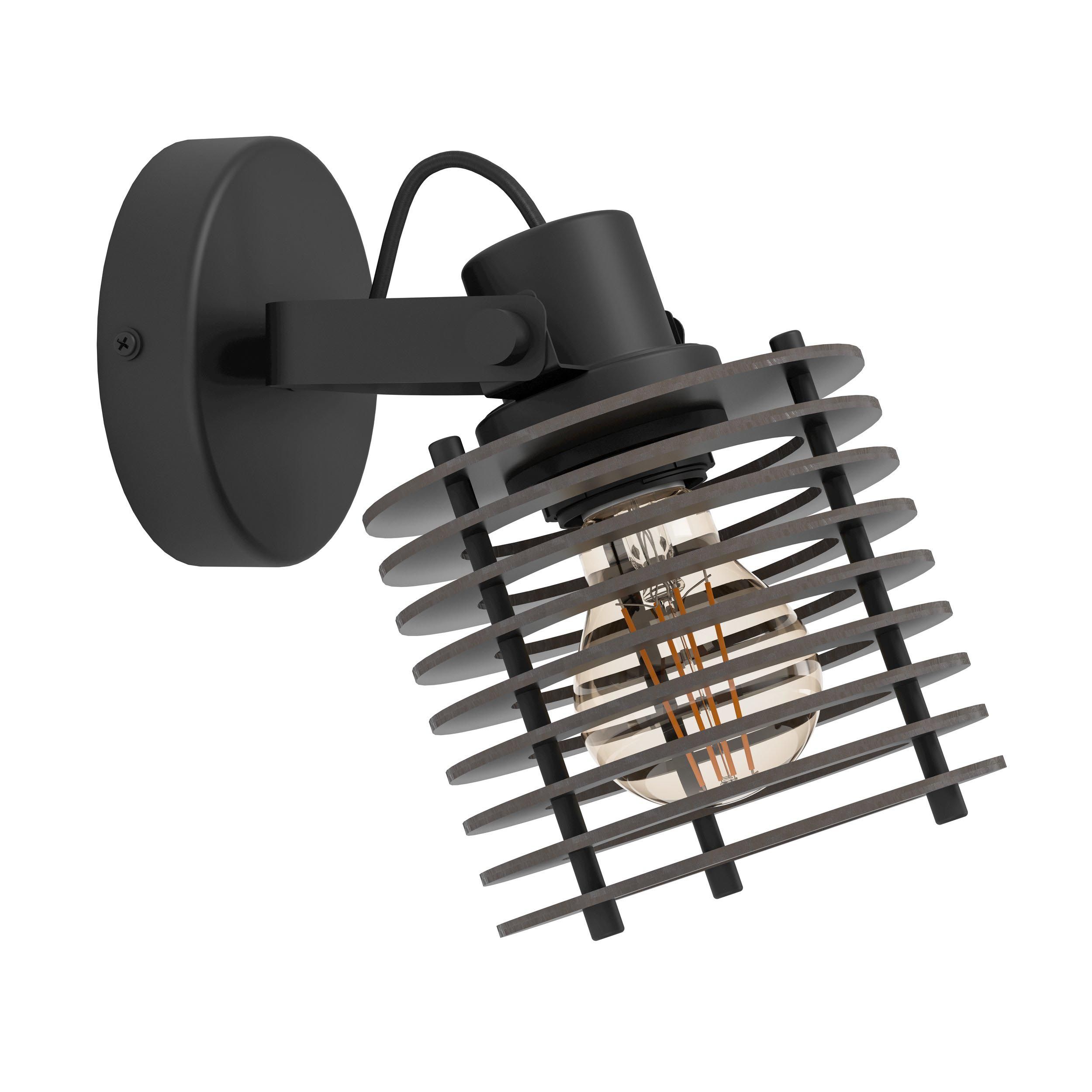 Spot SEGOVIA bois noir H19,5cm