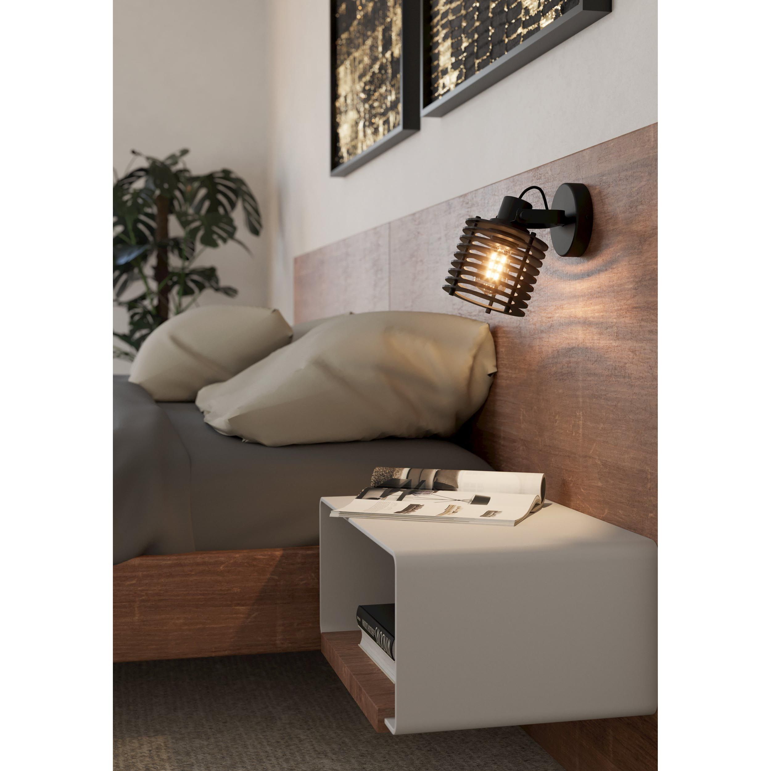 Spot SEGOVIA bois noir H19,5cm