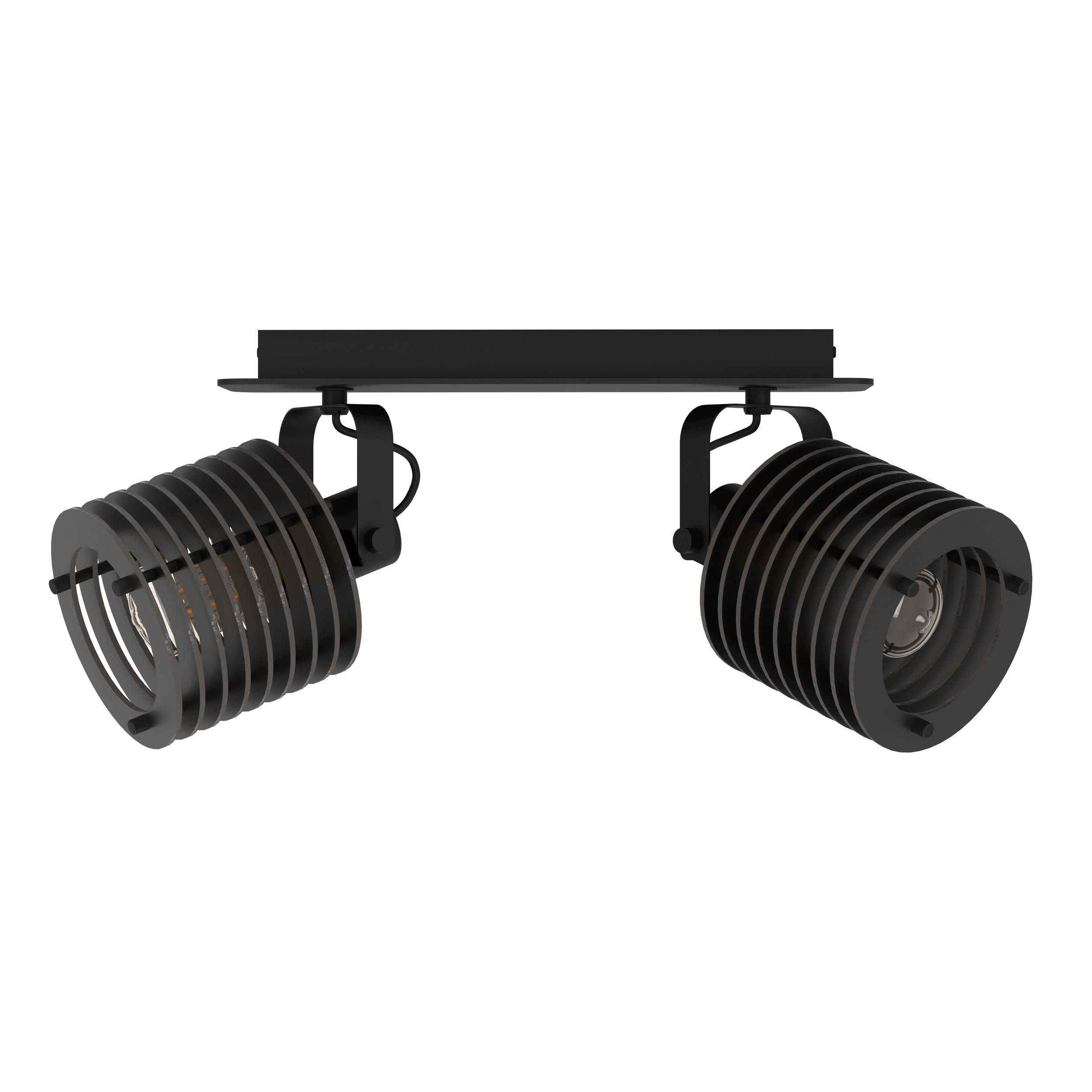 Reglette SEGOVIA bois noir L33,5cm