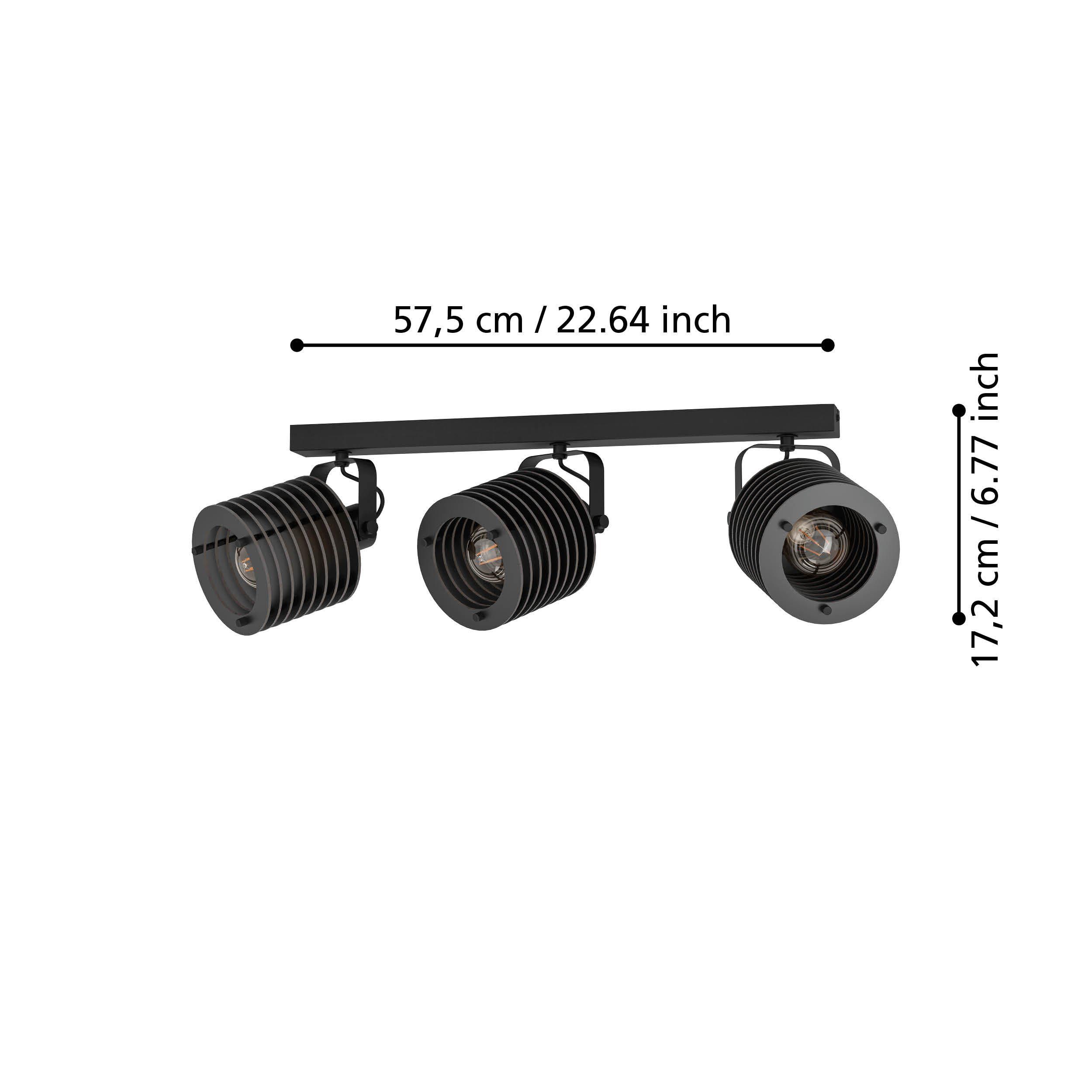 Reglette SEGOVIA bois noir L57,5cm