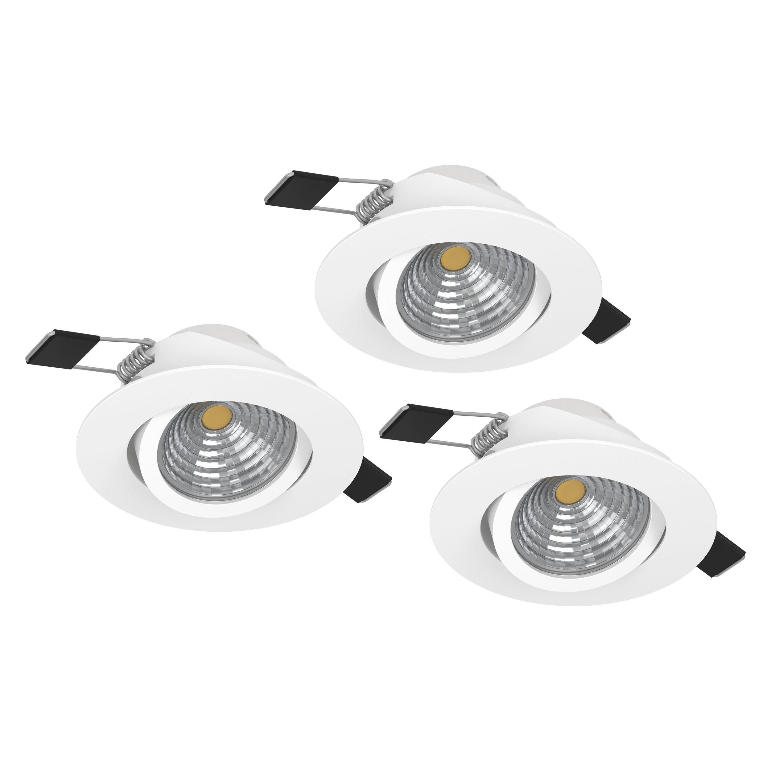 Spot à encastrer X3 LED SALICETO blanc Ø8,8cm