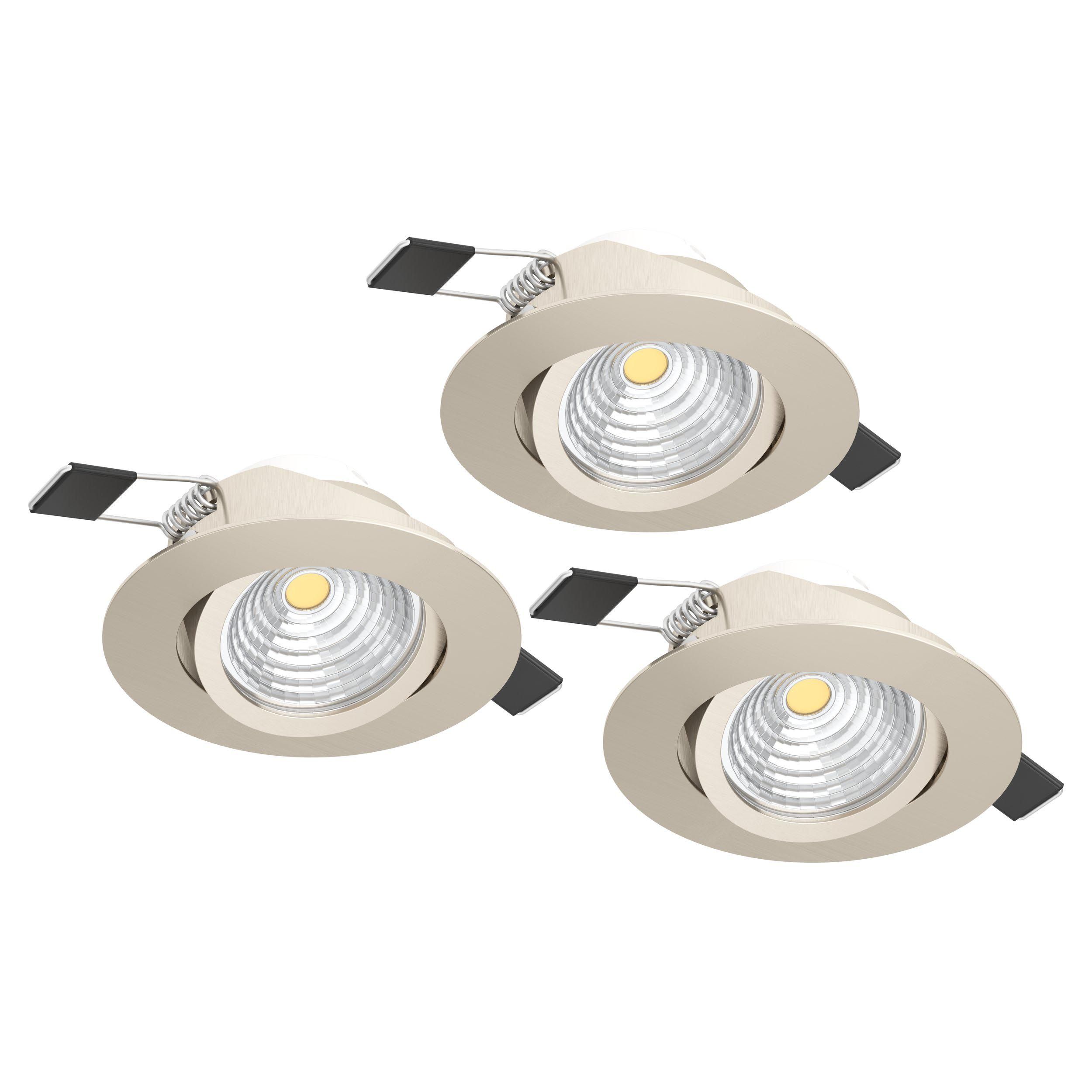 Spot à encastrer LED SALICETO gris Ø8,8cm