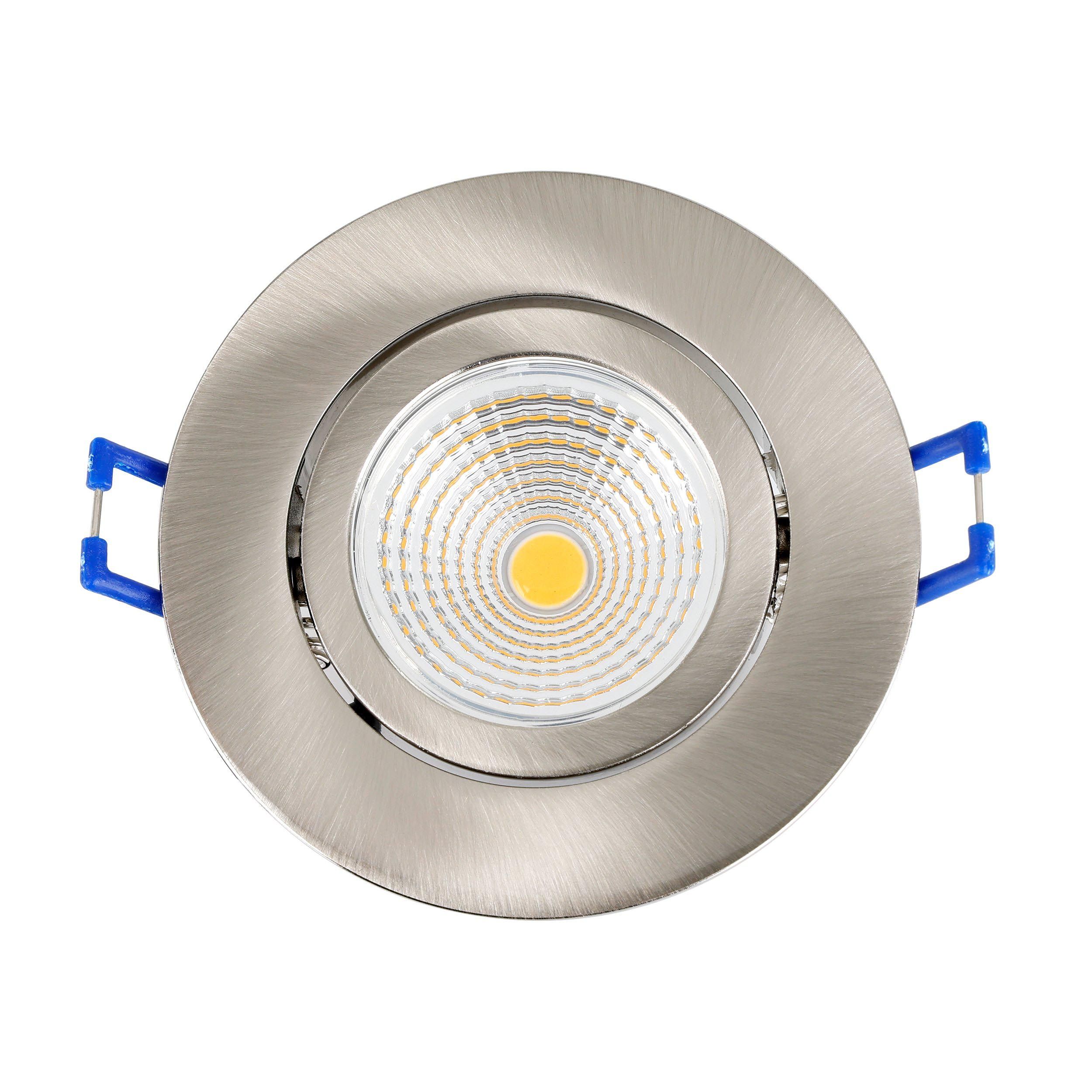 Spot à encastrer LED SALICETO gris Ø8,8cm