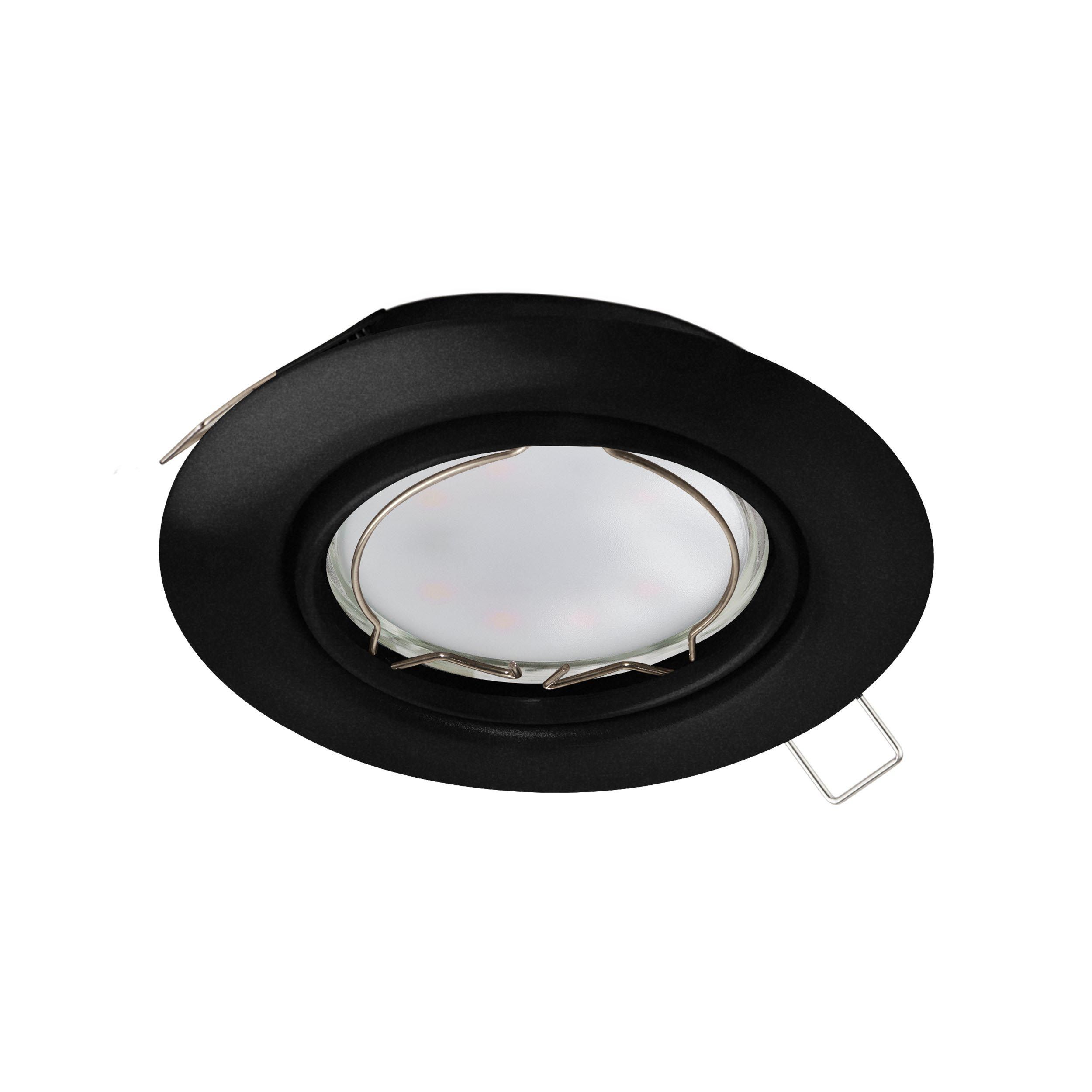 Spot à encastrer LED PENETO noir Ø8,7cm
