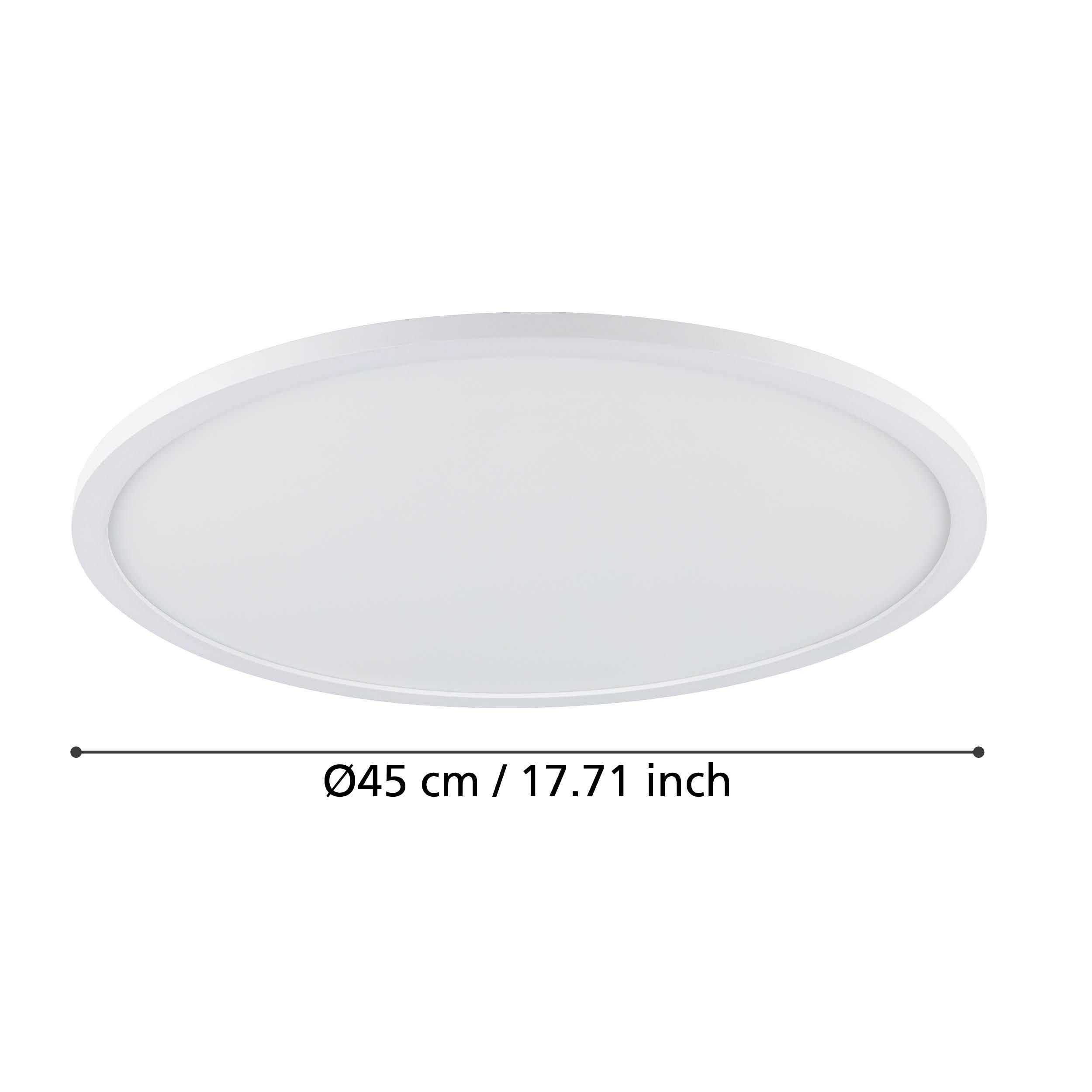 Plafonnier LED dimmable SARSINA-Z blanc Ø45cm