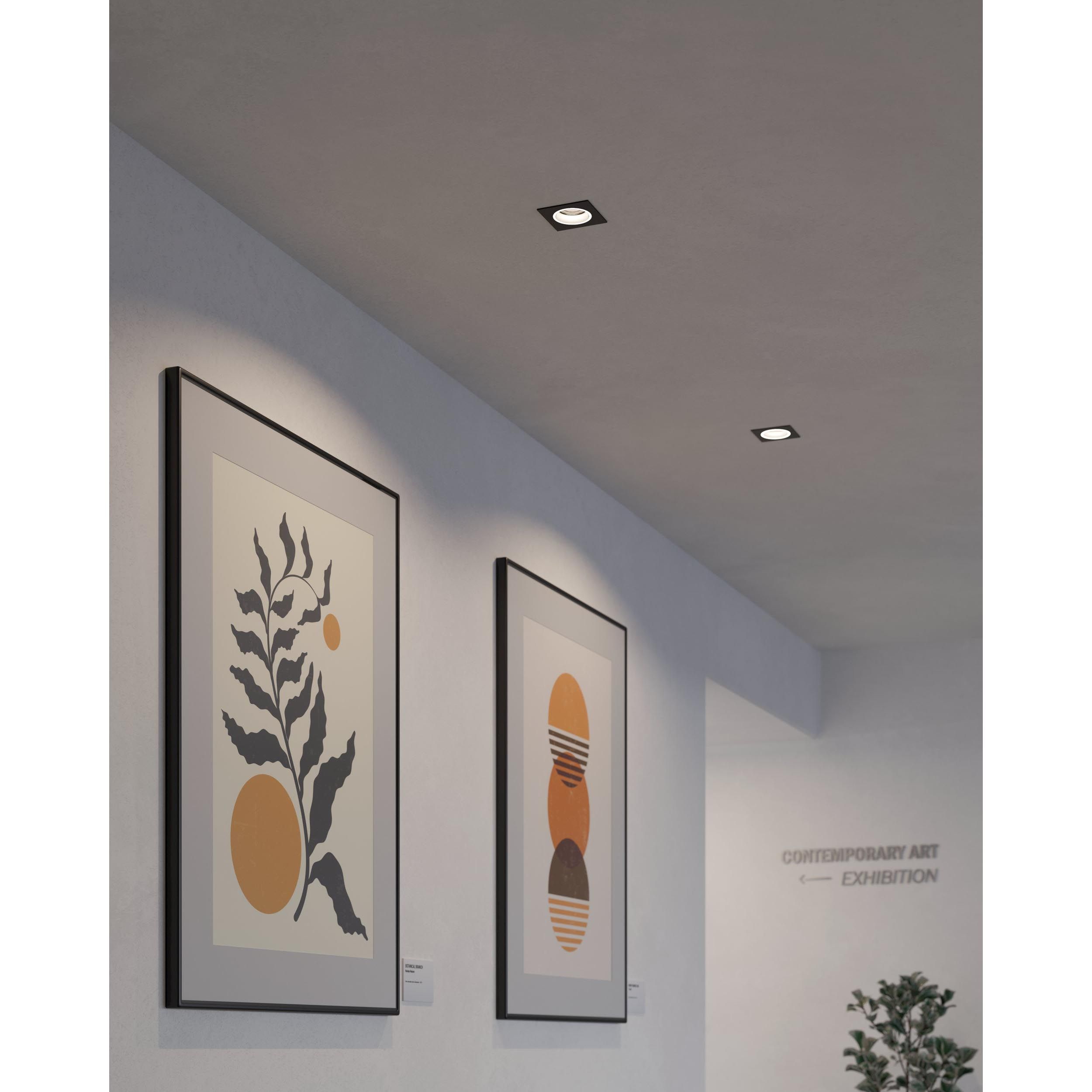 Spot à encastrer LED dimmable CAROSSO-Z noir Ø9,3cm