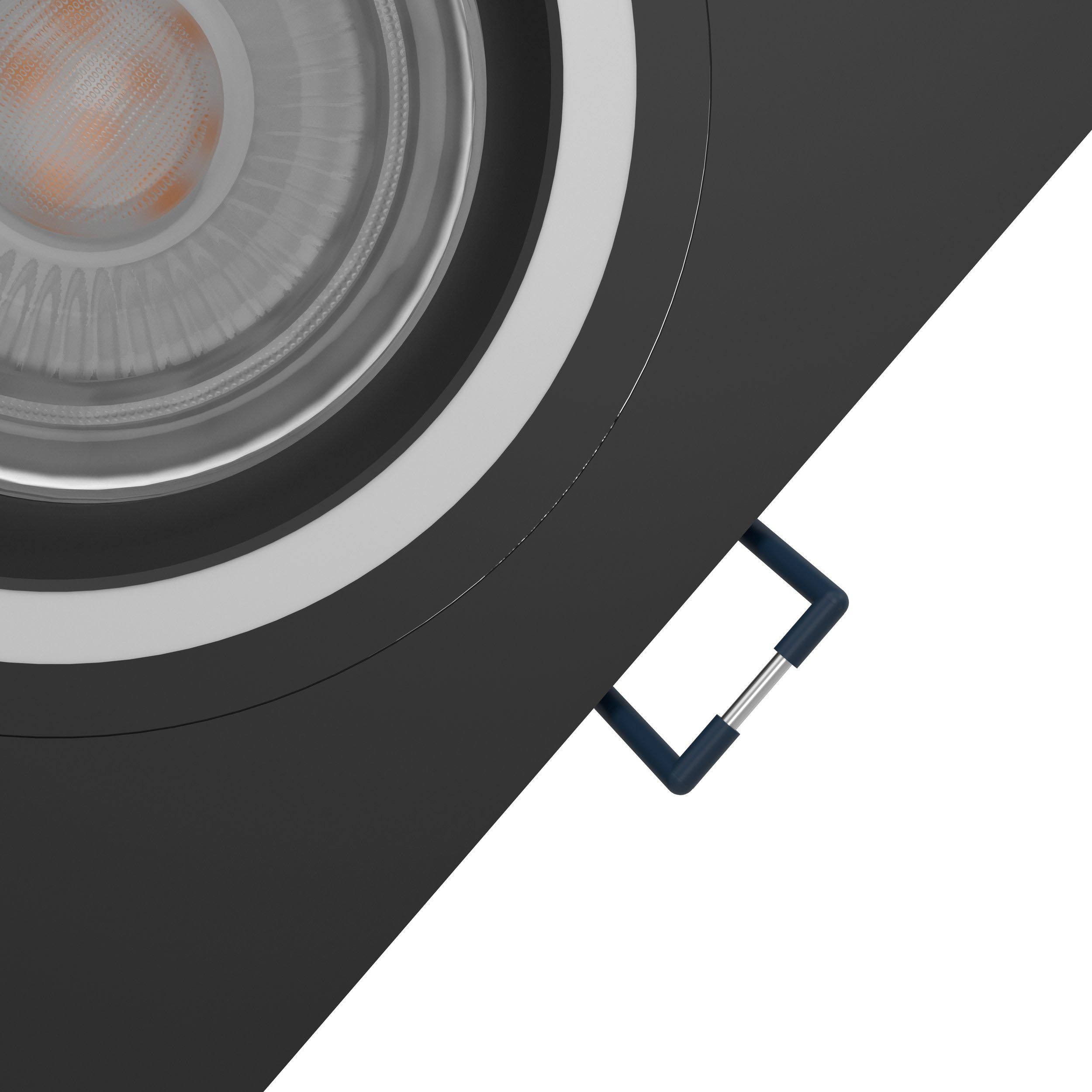 Spot à encastrer LED dimmable CAROSSO-Z noir Ø9,3cm