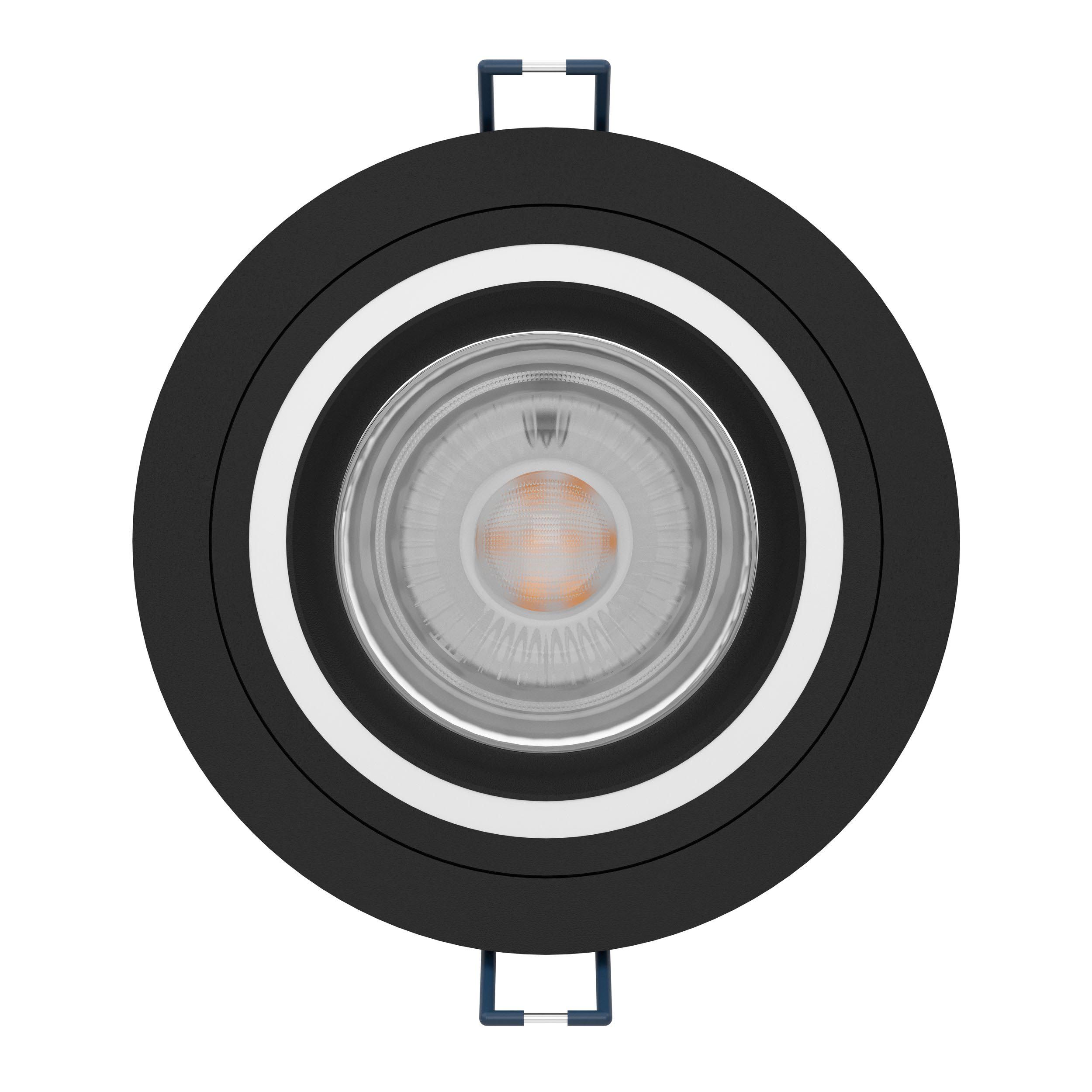 Spot à encastrer LED dimmable CAROSSO-Z noir Ø9,3cm