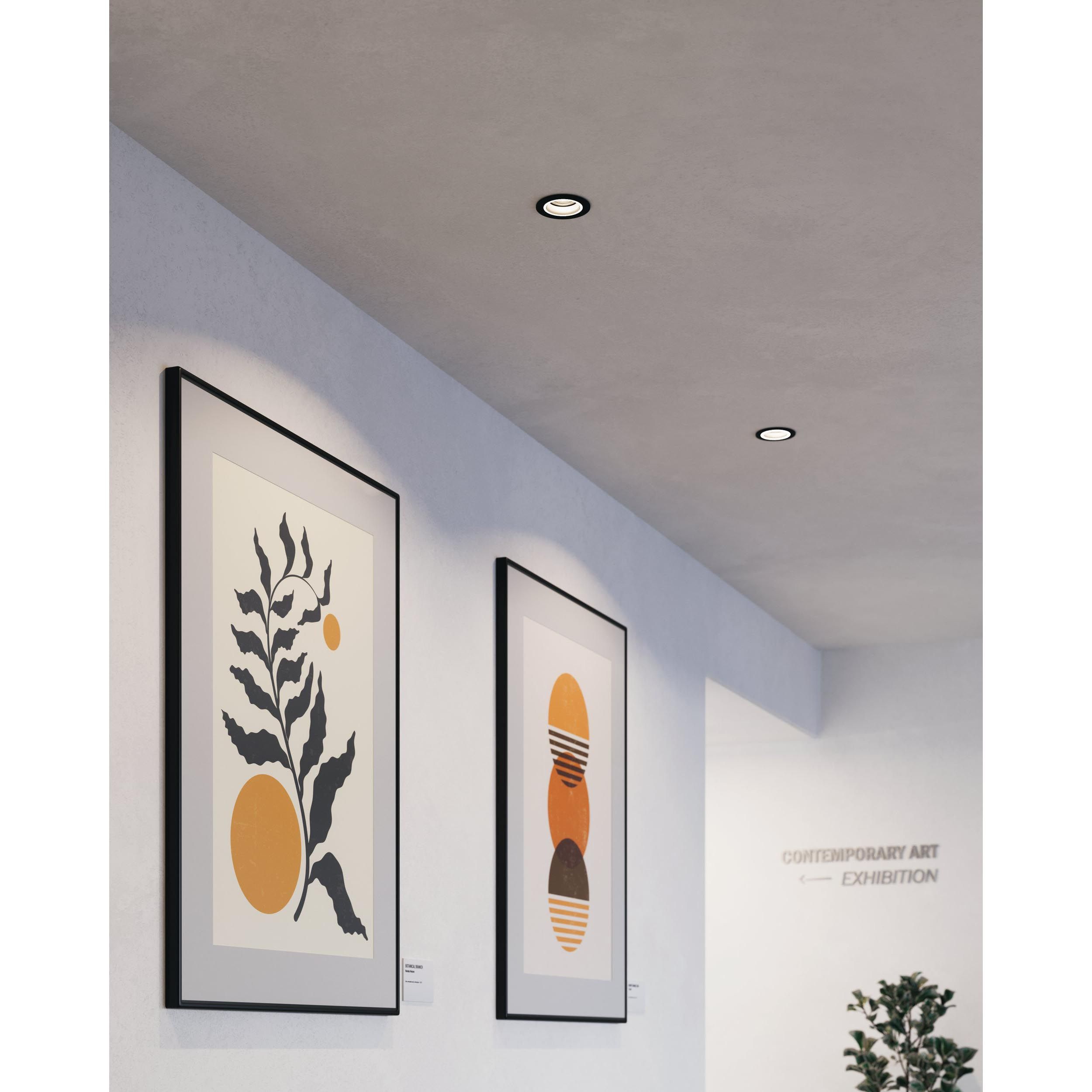 Spot à encastrer LED dimmable CAROSSO-Z noir Ø9,3cm