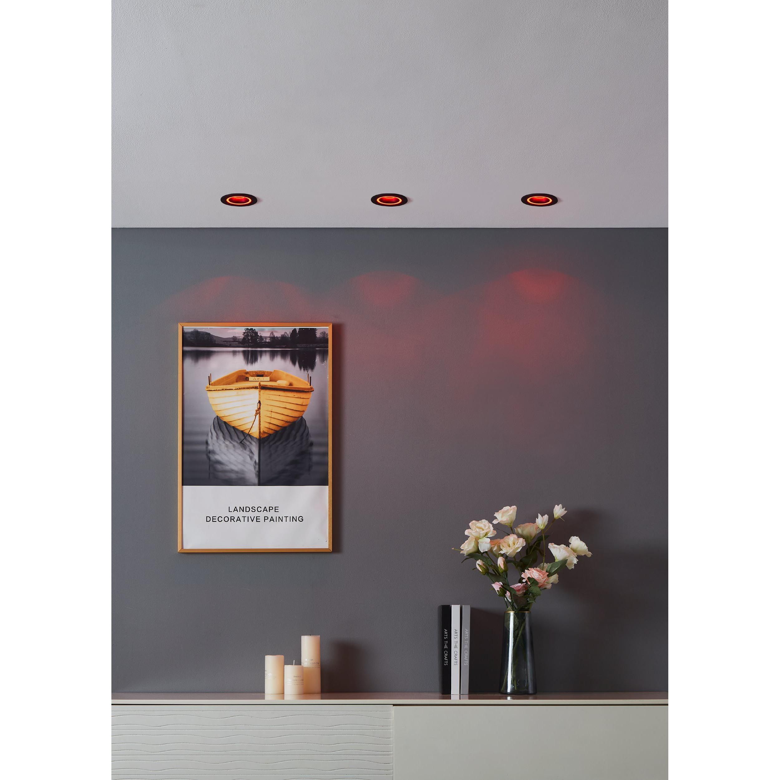 Spot à encastrer LED dimmable CAROSSO-Z noir Ø9,3cm