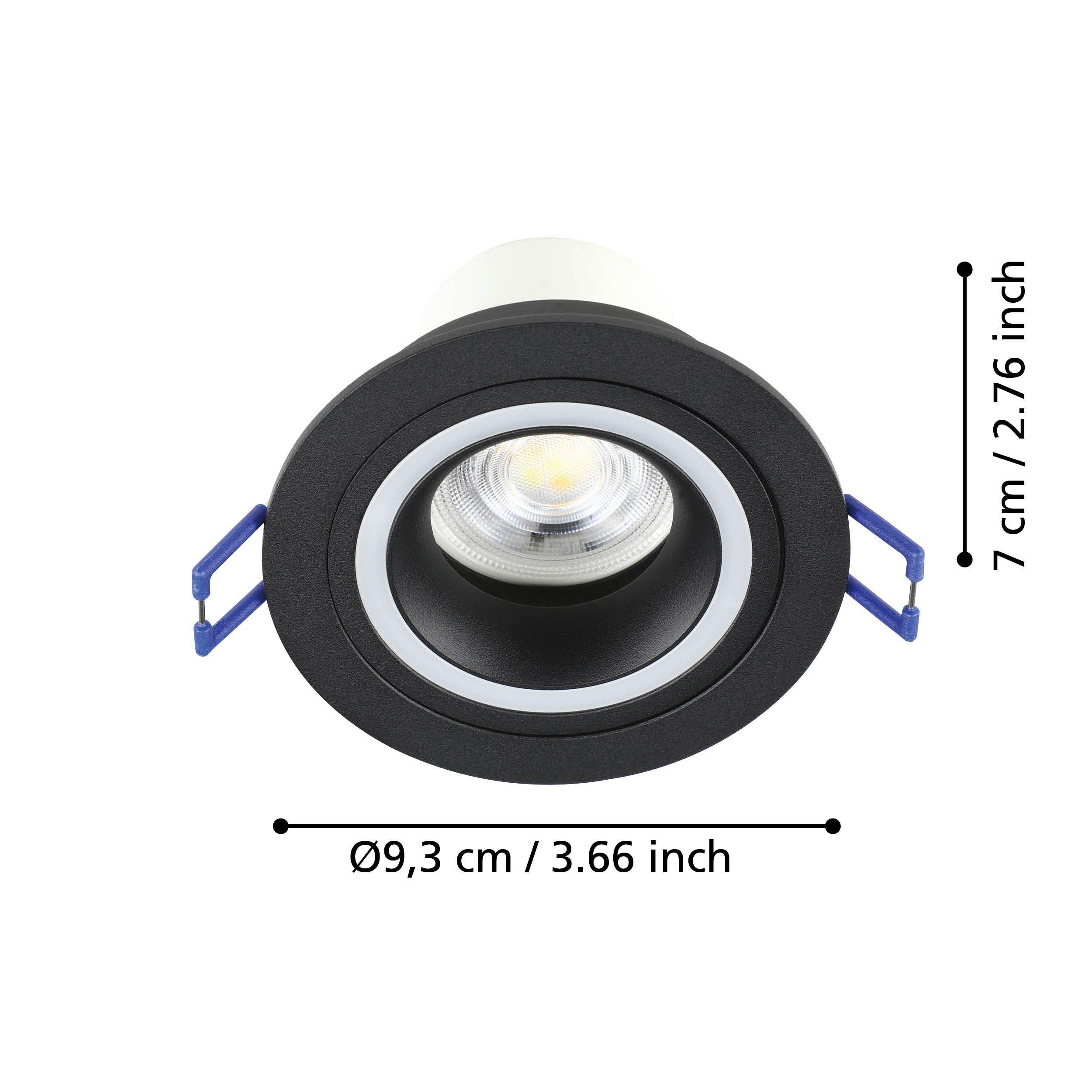 Spot à encastrer LED dimmable CAROSSO-Z noir Ø9,3cm