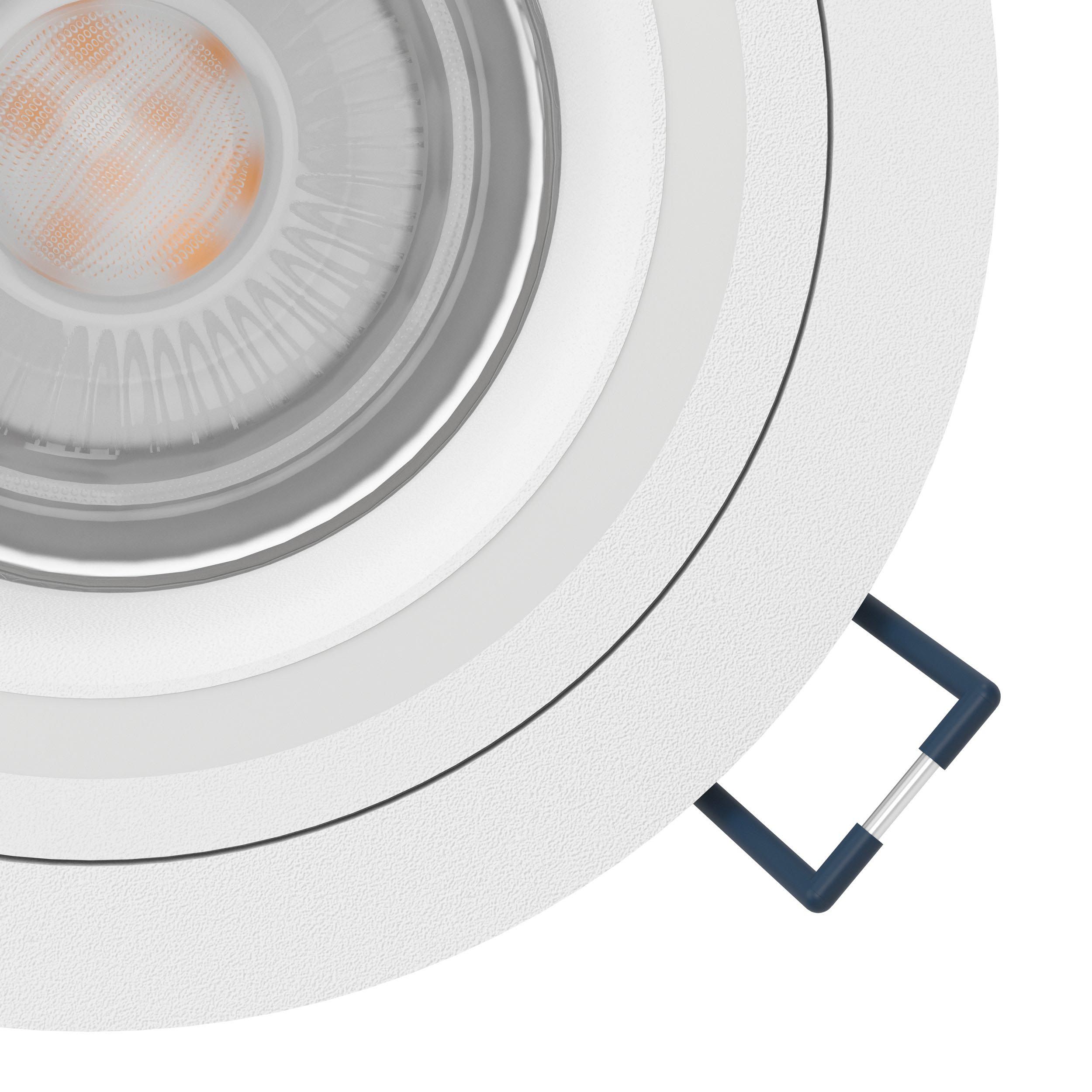 Spot à encastrer X3 LED dimmable CAROSSO-Z blanc Ø9,3cm