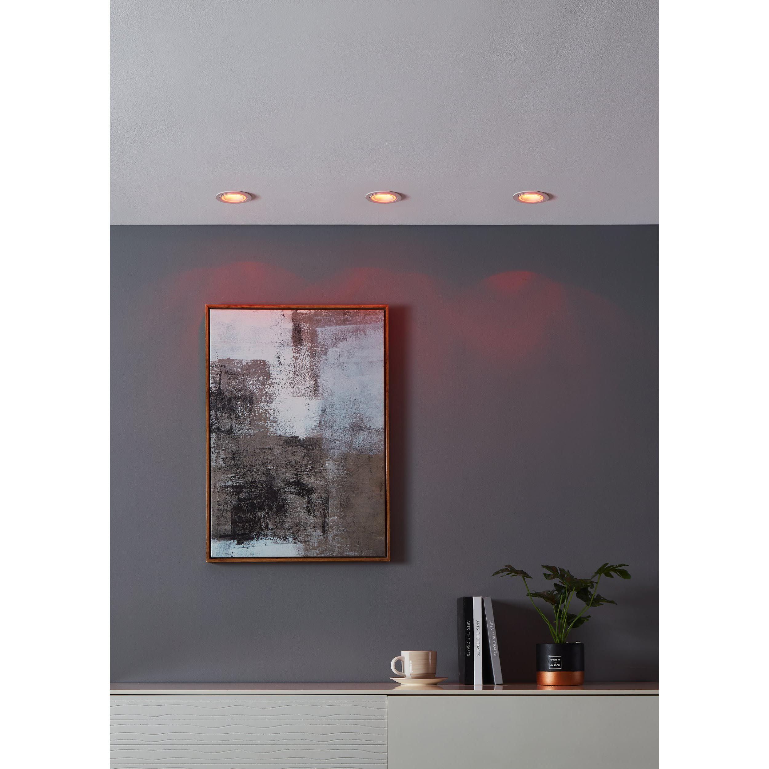 Spot à encastrer X3 LED dimmable CAROSSO-Z blanc Ø9,3cm