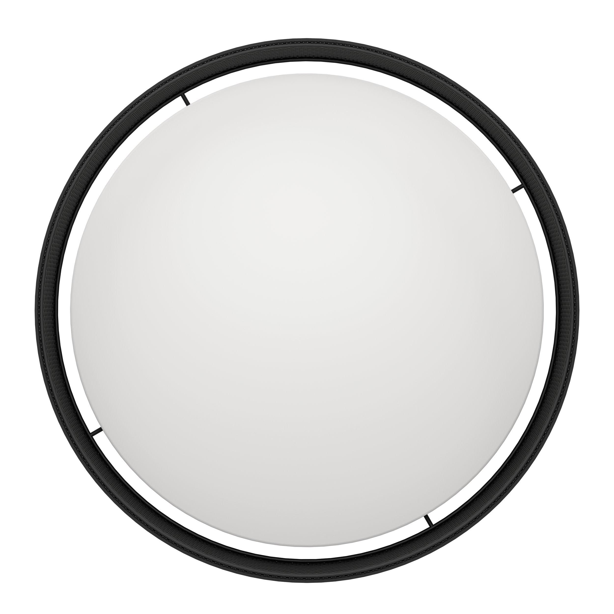 Plafonnier LED LUPPINERIA noir Ø38,5cm
