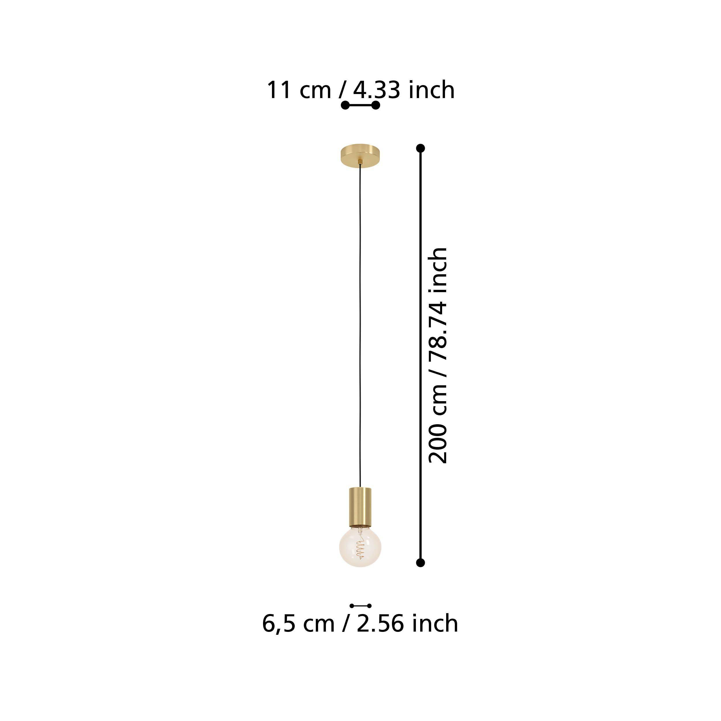 Suspension LED POZUETA 1 doré Ø6,5cm