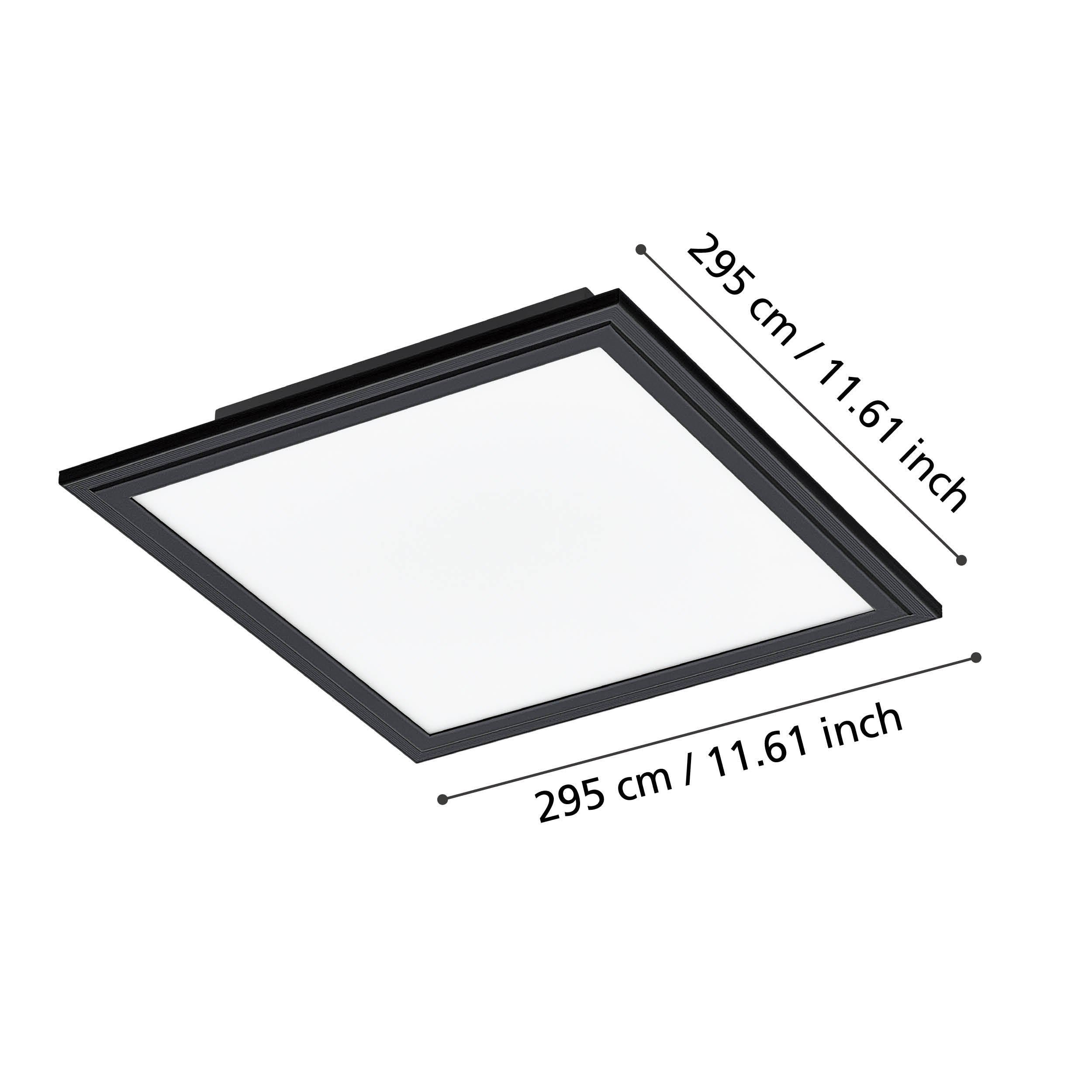 Plafonnier LED SALOBRENA 1 noir Ø30cm