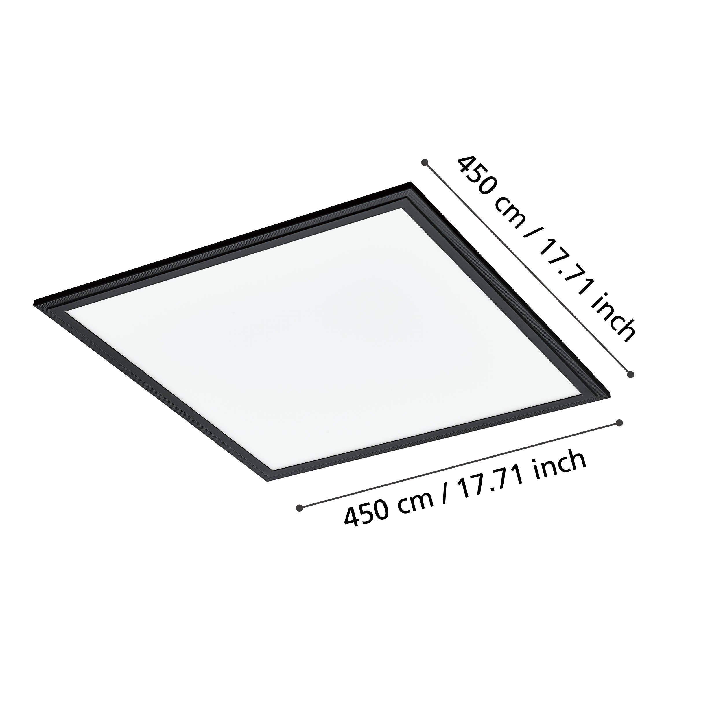 Plafonnier LED SALOBRENA 1 noir Ø45cm