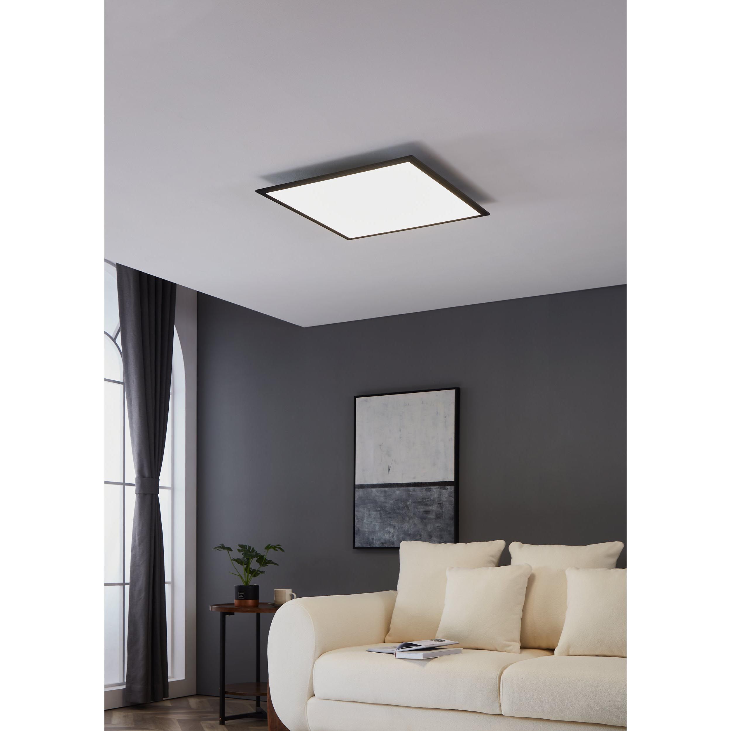 Plafonnier LED SALOBRENA 1 noir Ø59,5cm