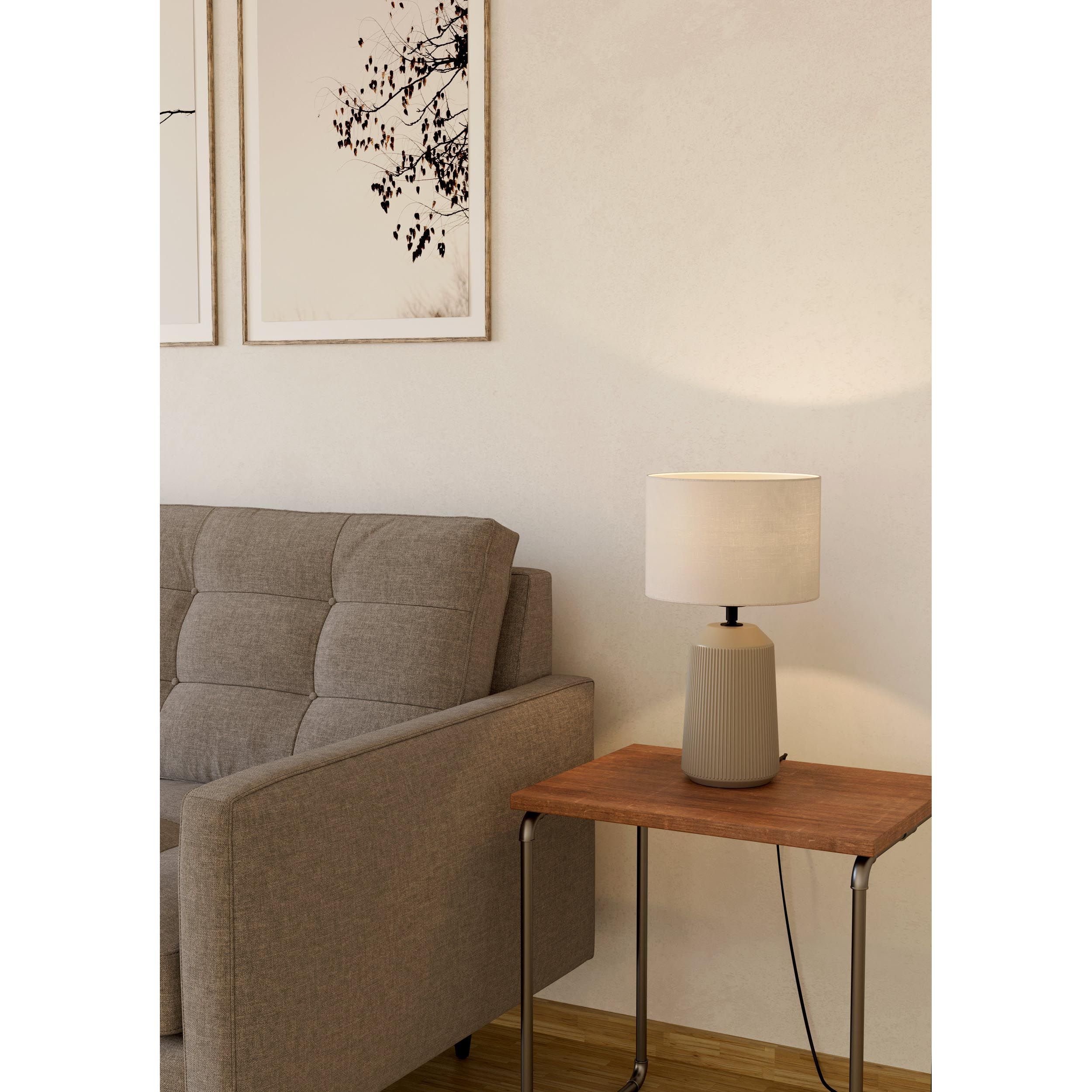 Lampe à poser CAPALBIO céramique sable H46cm