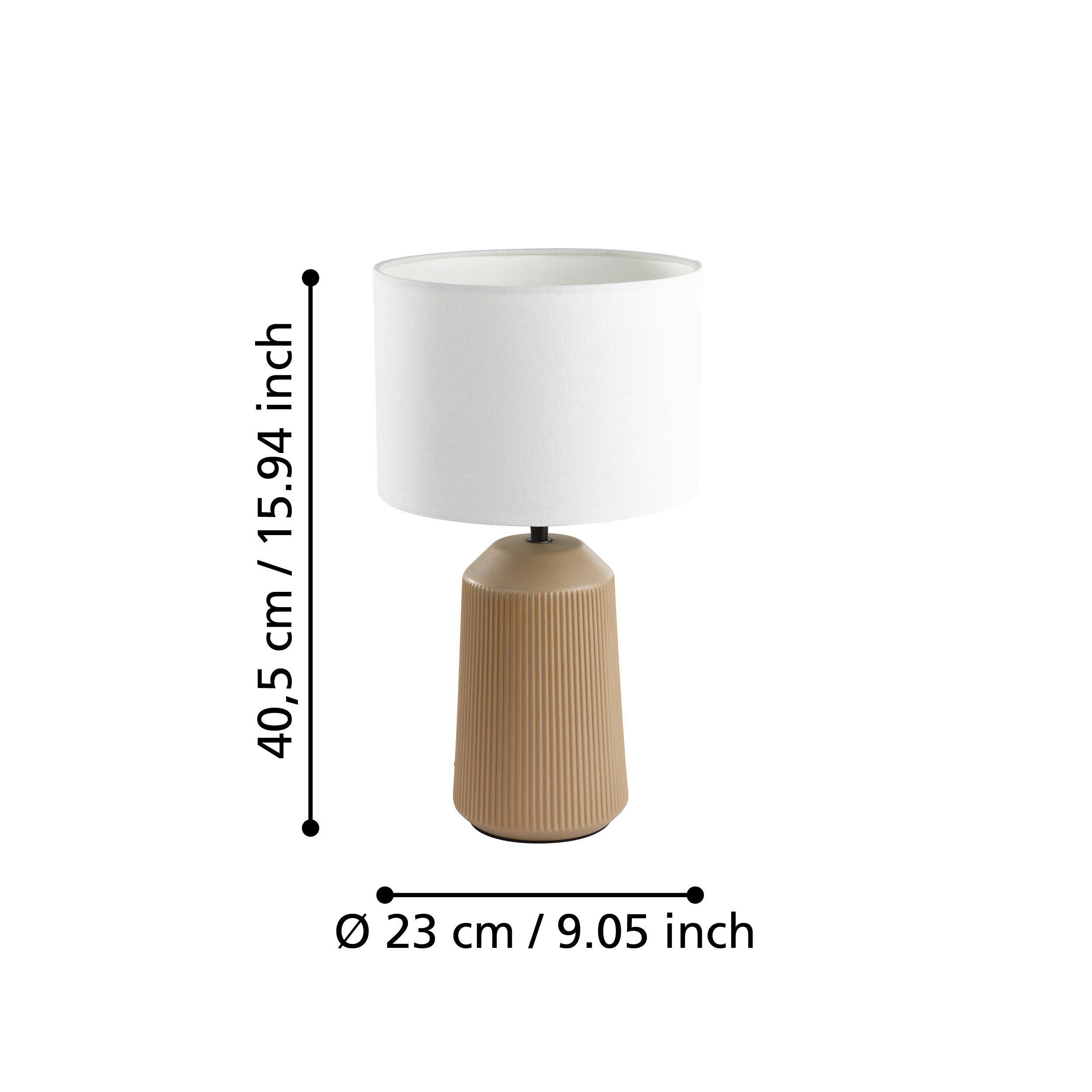 Lampe à poser CAPALBIO céramique sable H46cm