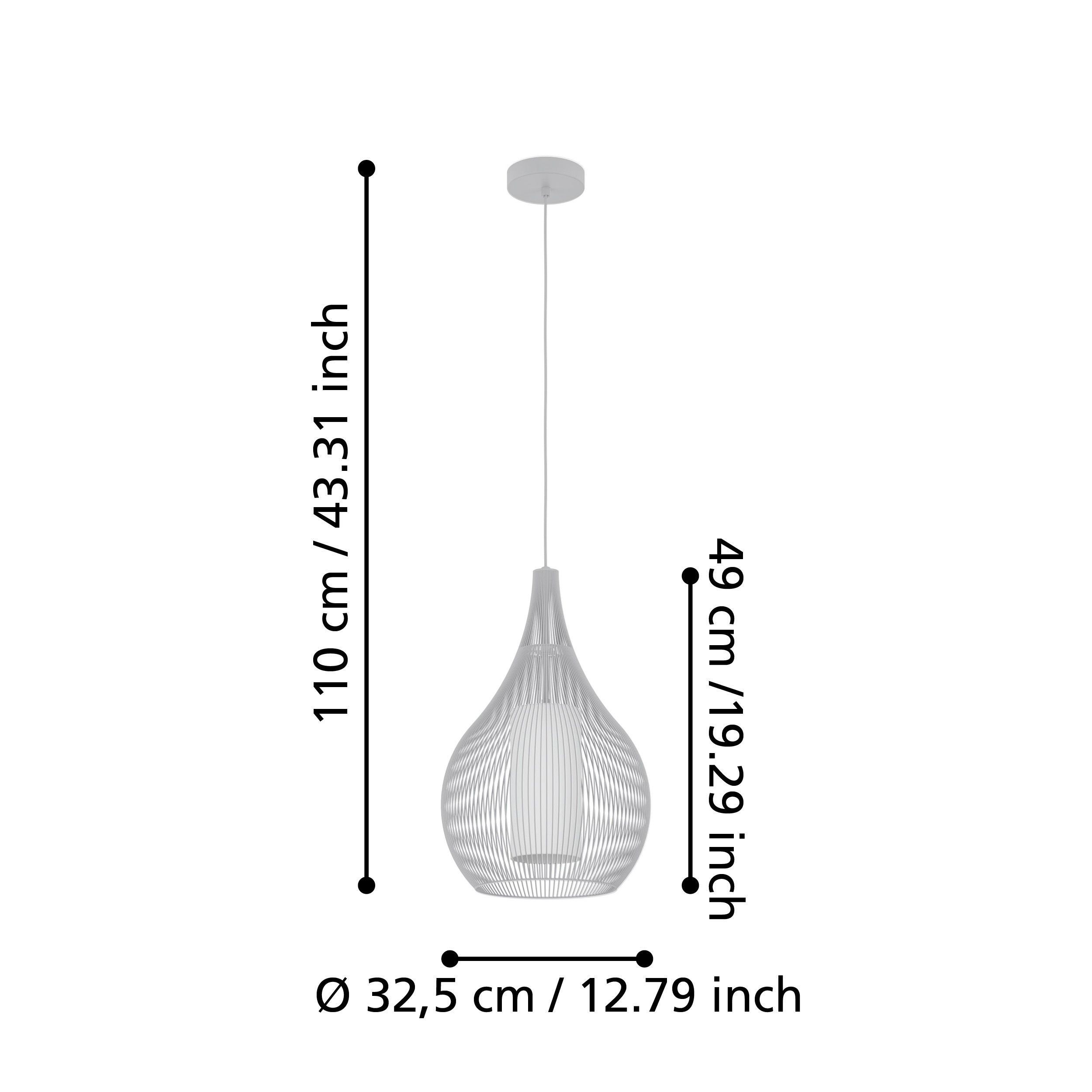 Suspension RAZONI 1 blanc Ø32,5cm