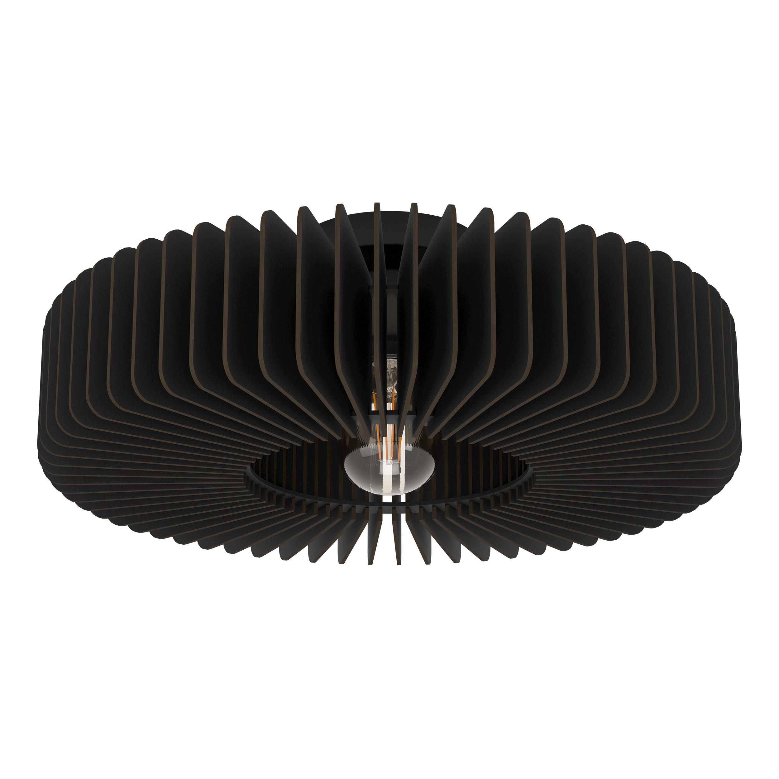 Plafonnier PALOMBAIA bois noir Ø50cm