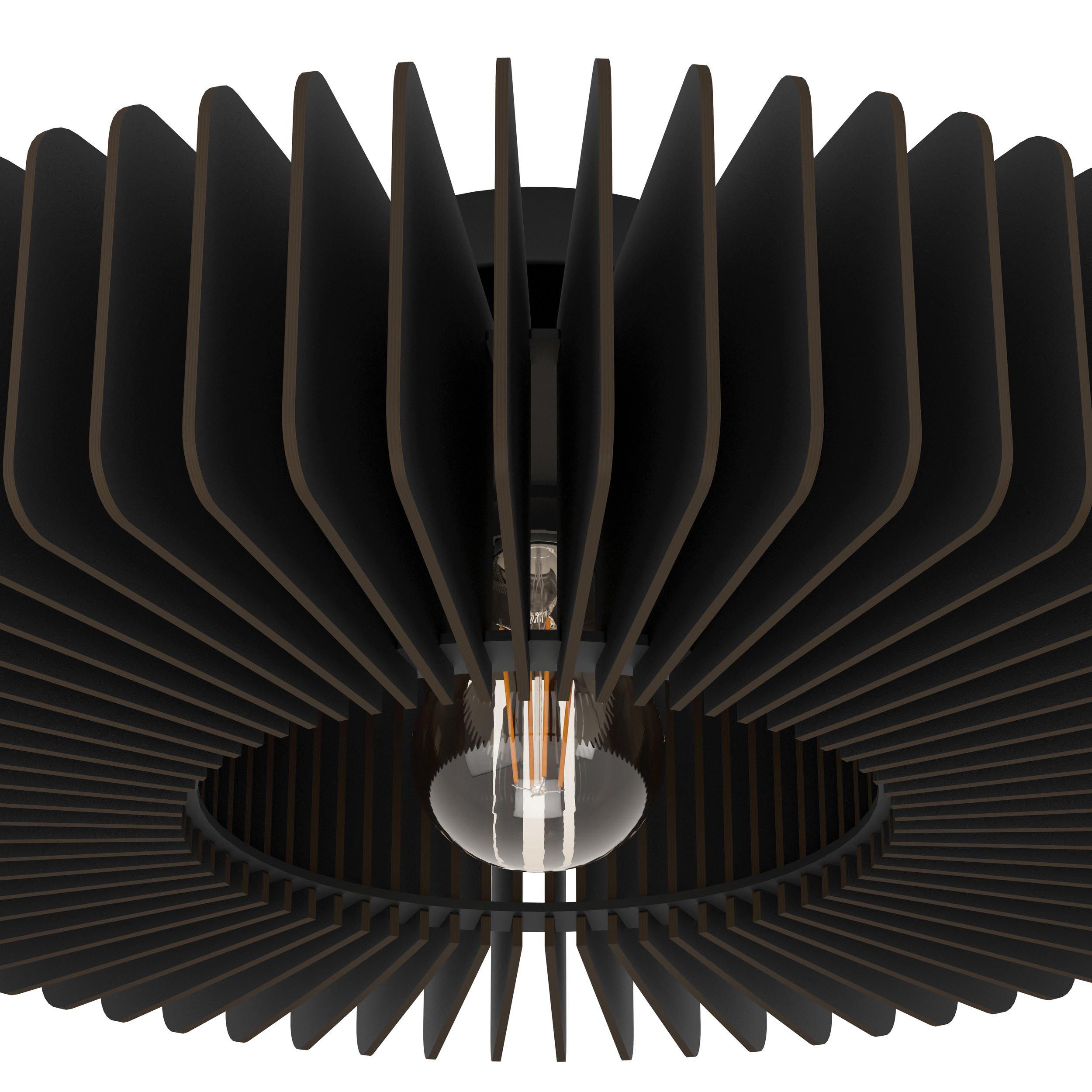 Plafonnier PALOMBAIA bois noir Ø50cm