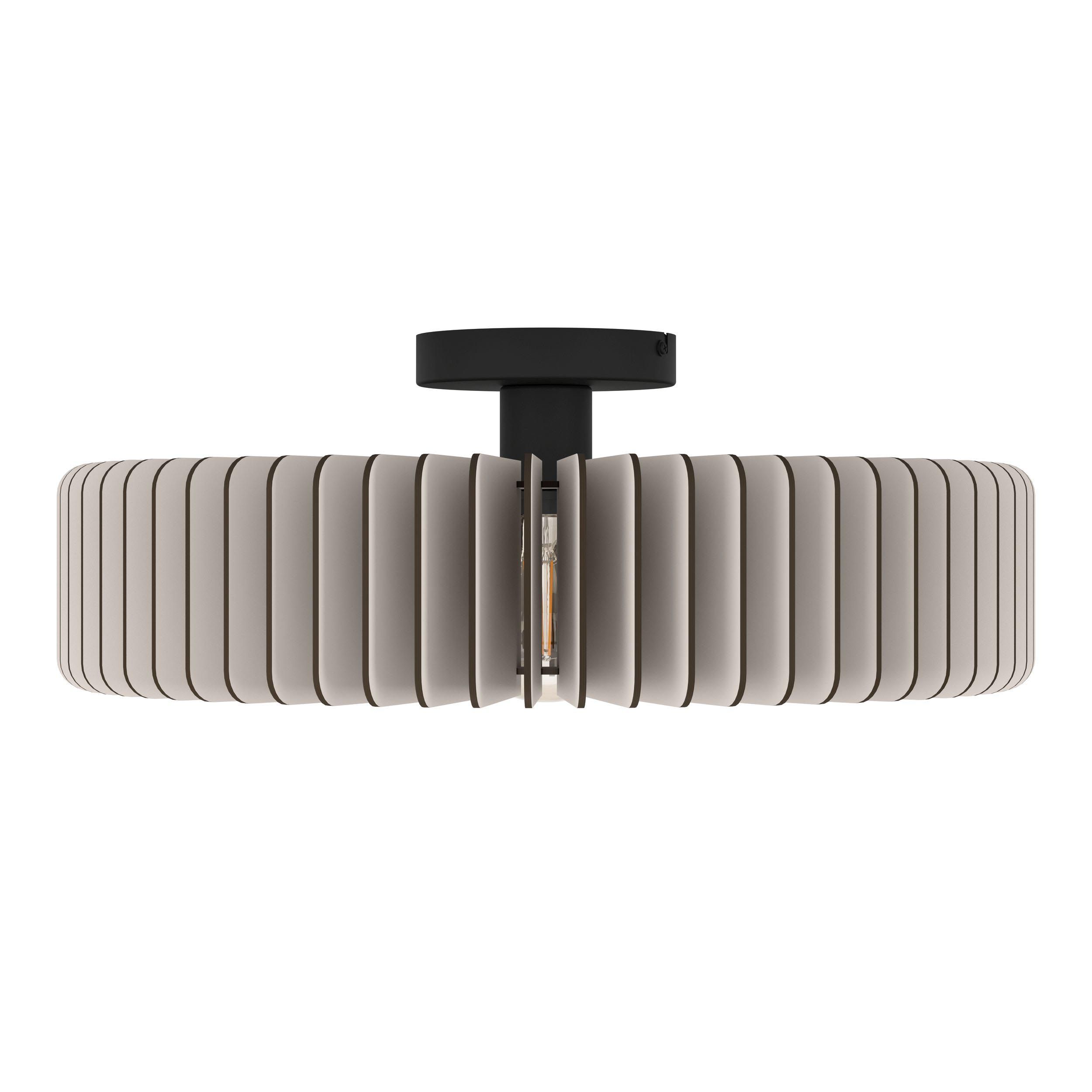 Plafonnier PALOMBAIA bois blanc Ø50cm
