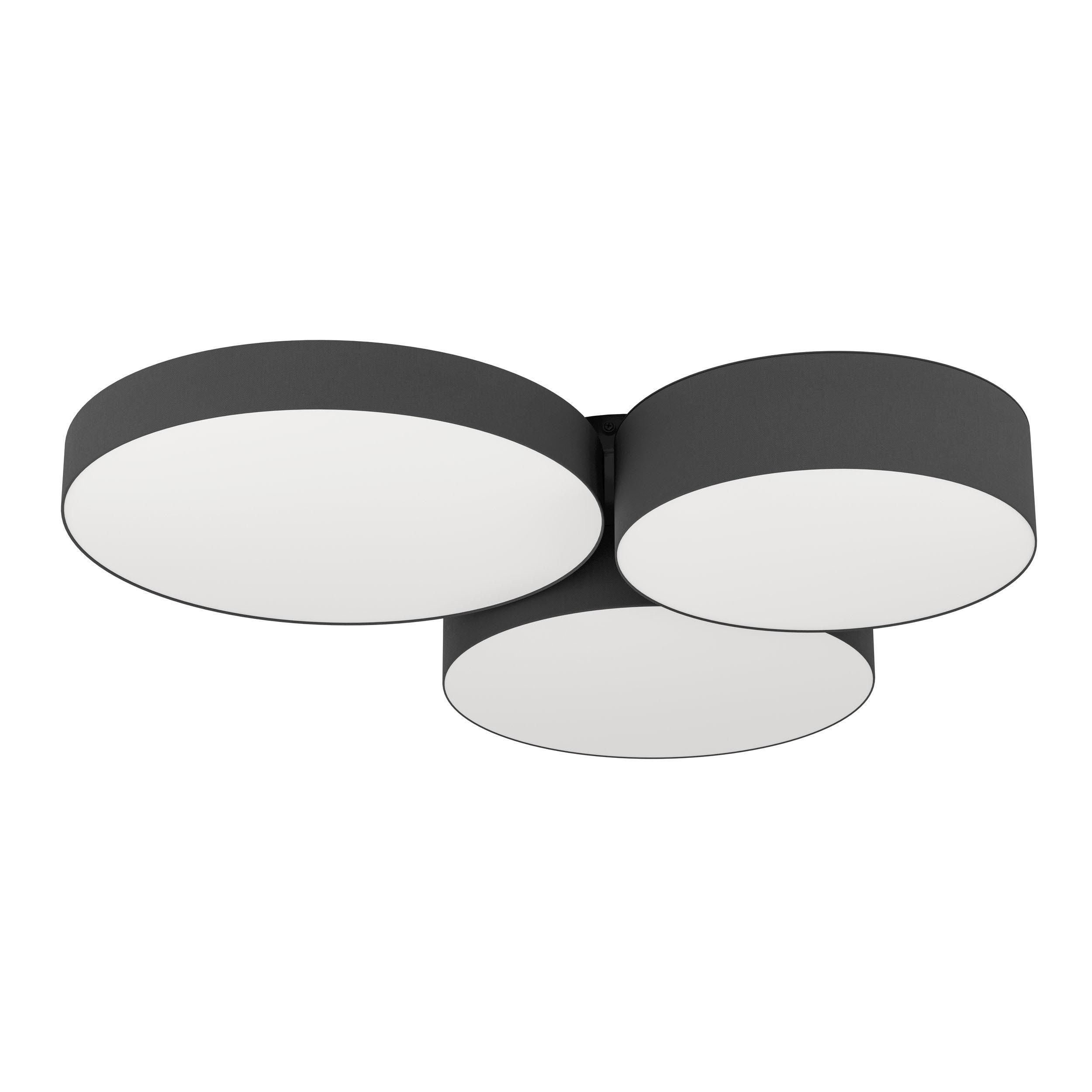 Plafonnier LED dimmable BARBANO-Z noir L60,5cm