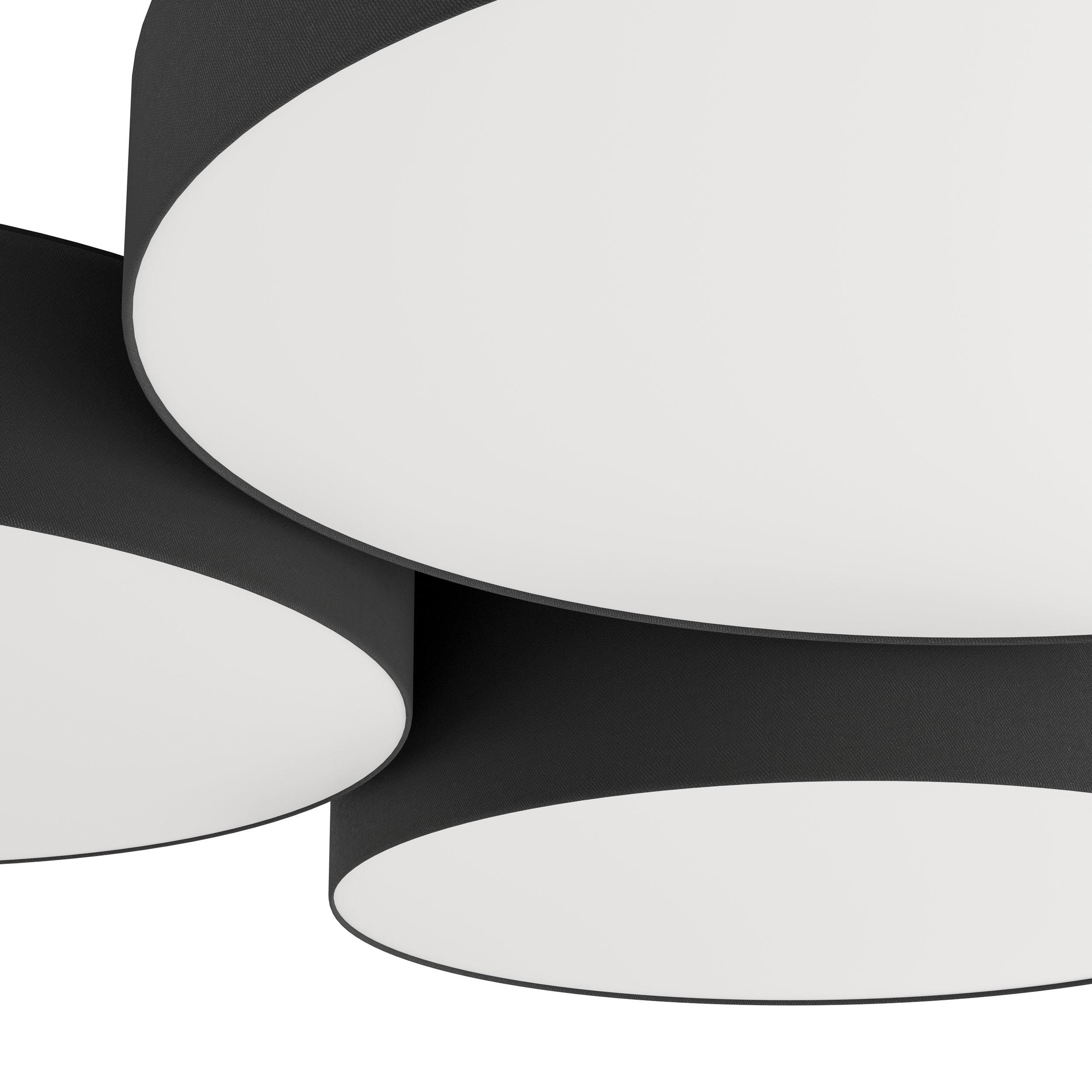 Plafonnier LED dimmable BARBANO-Z noir L60,5cm