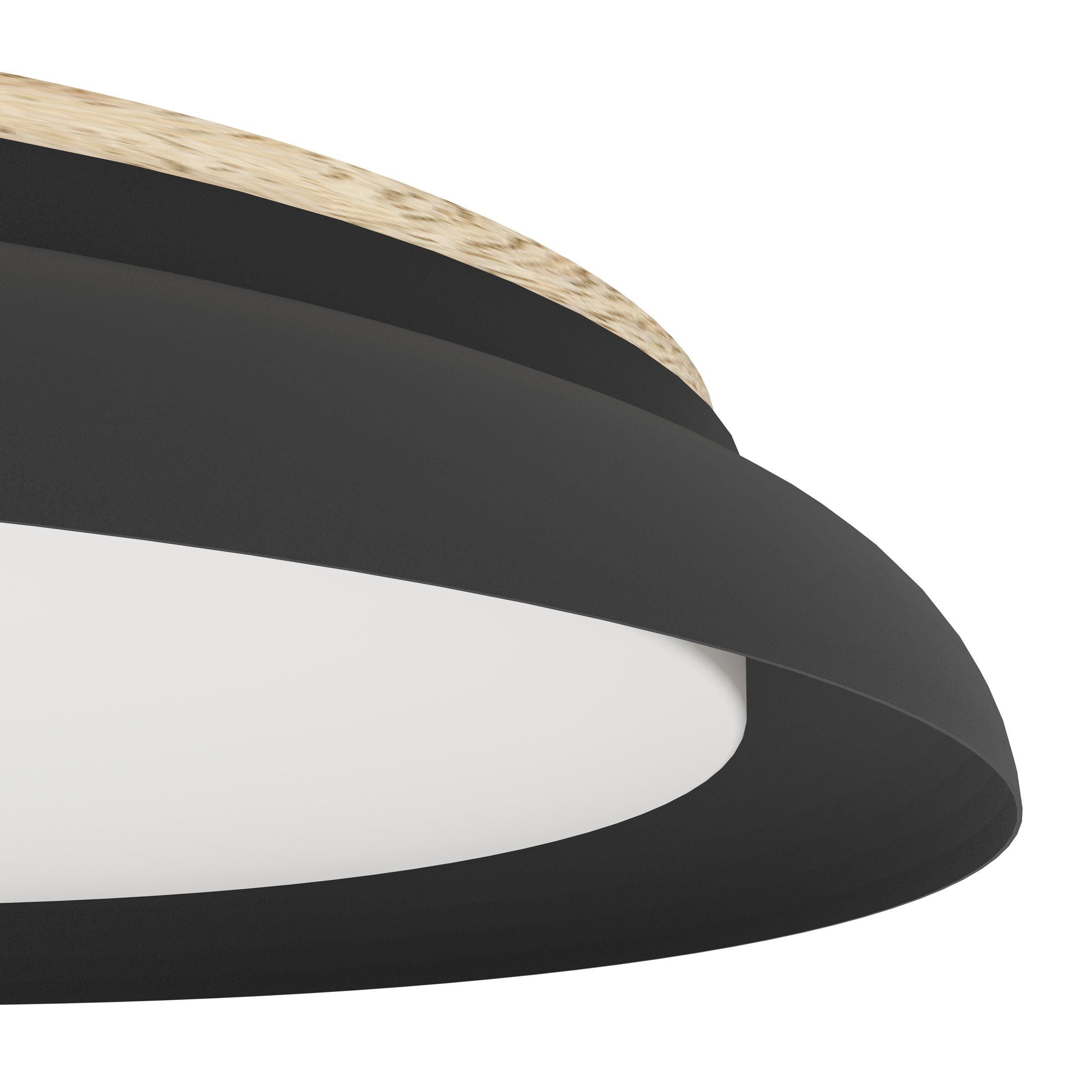 Plafonnier PENJAMO 1 noir Ø46,5cm