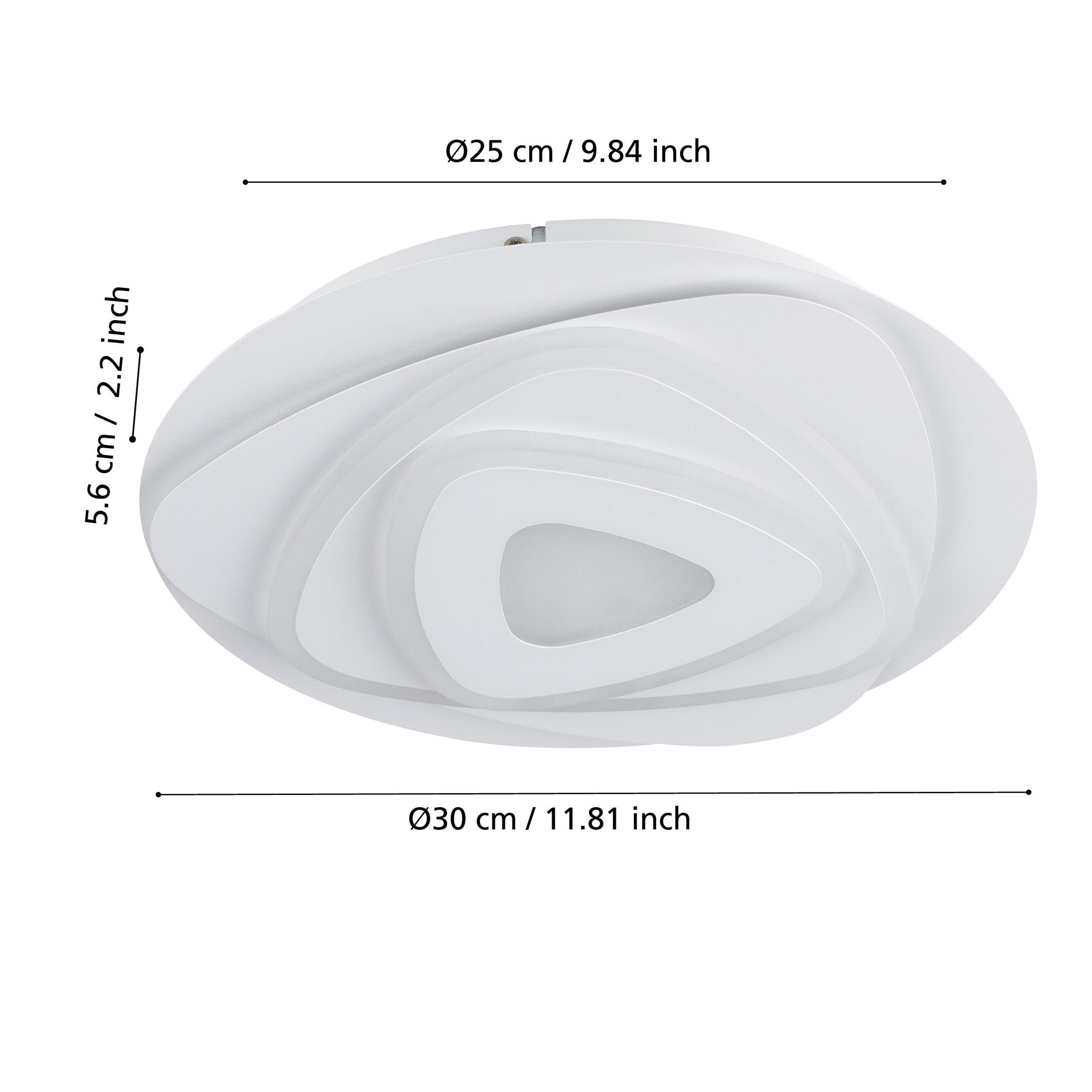 Plafonnier LED PALAGIANO blanc Ø30cm