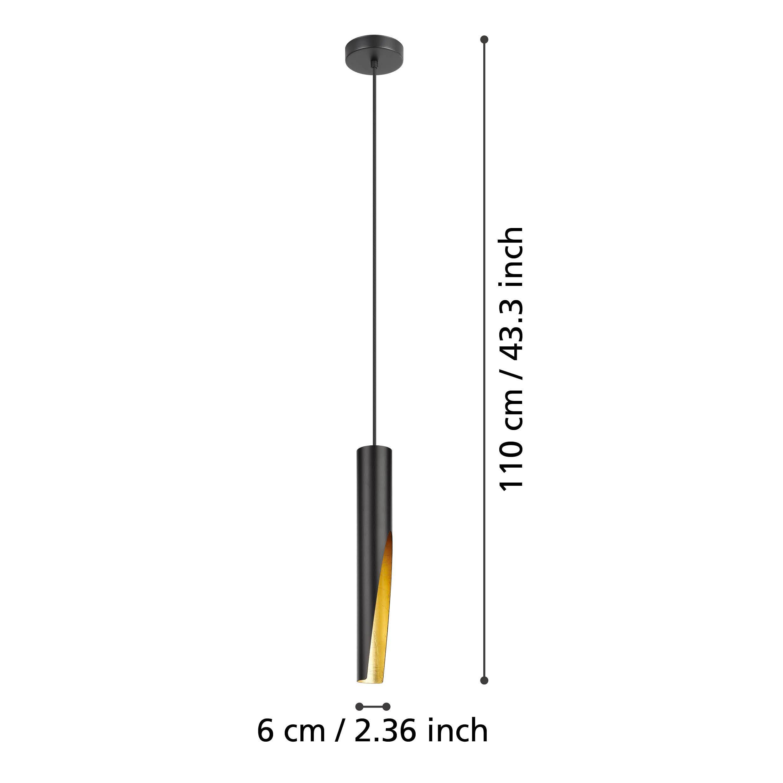 Suspension BARBOTTO noir Ø6cm