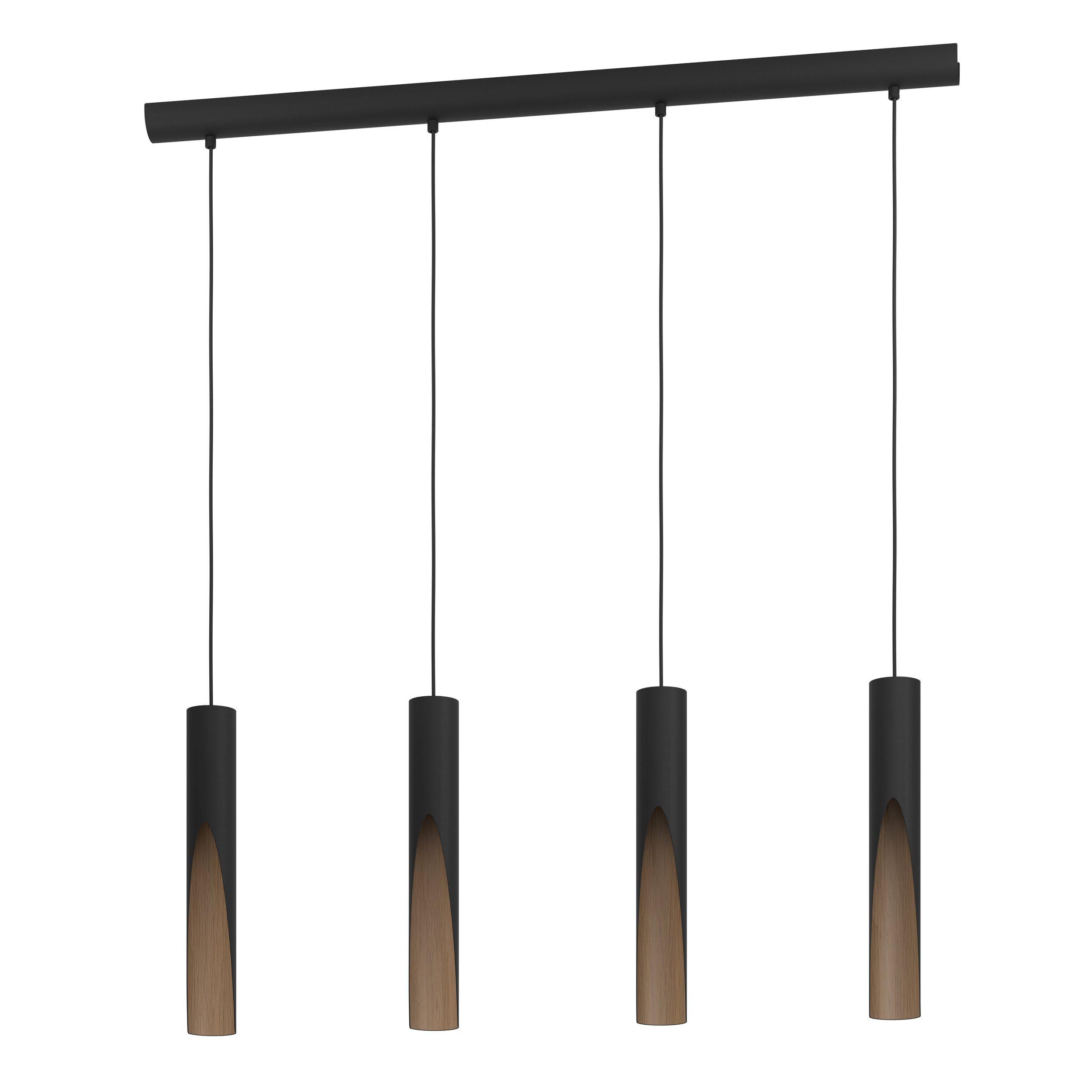 Suspension BARBOTTO bronze/noir L92,5cm